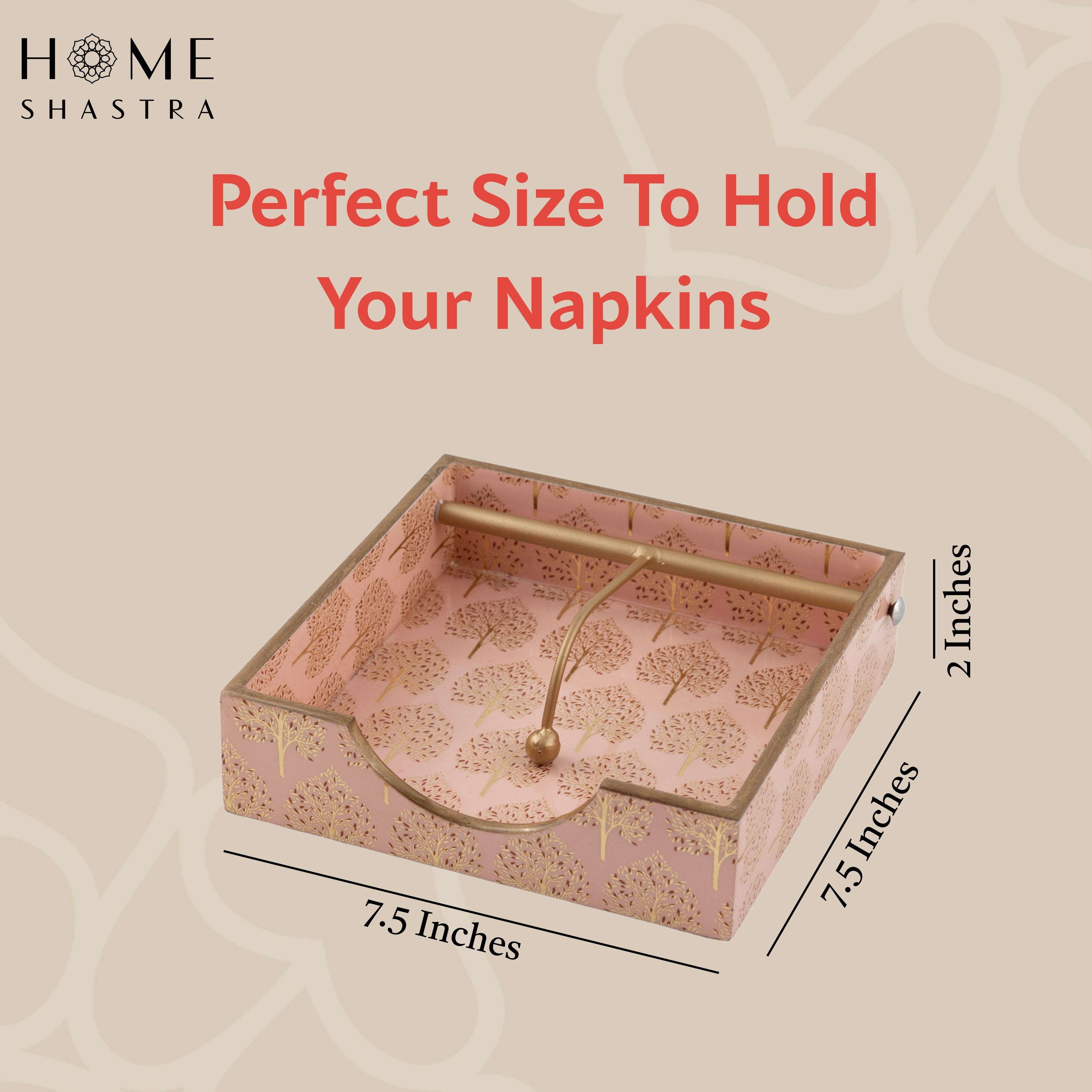 Pink Tree Napkin Holder