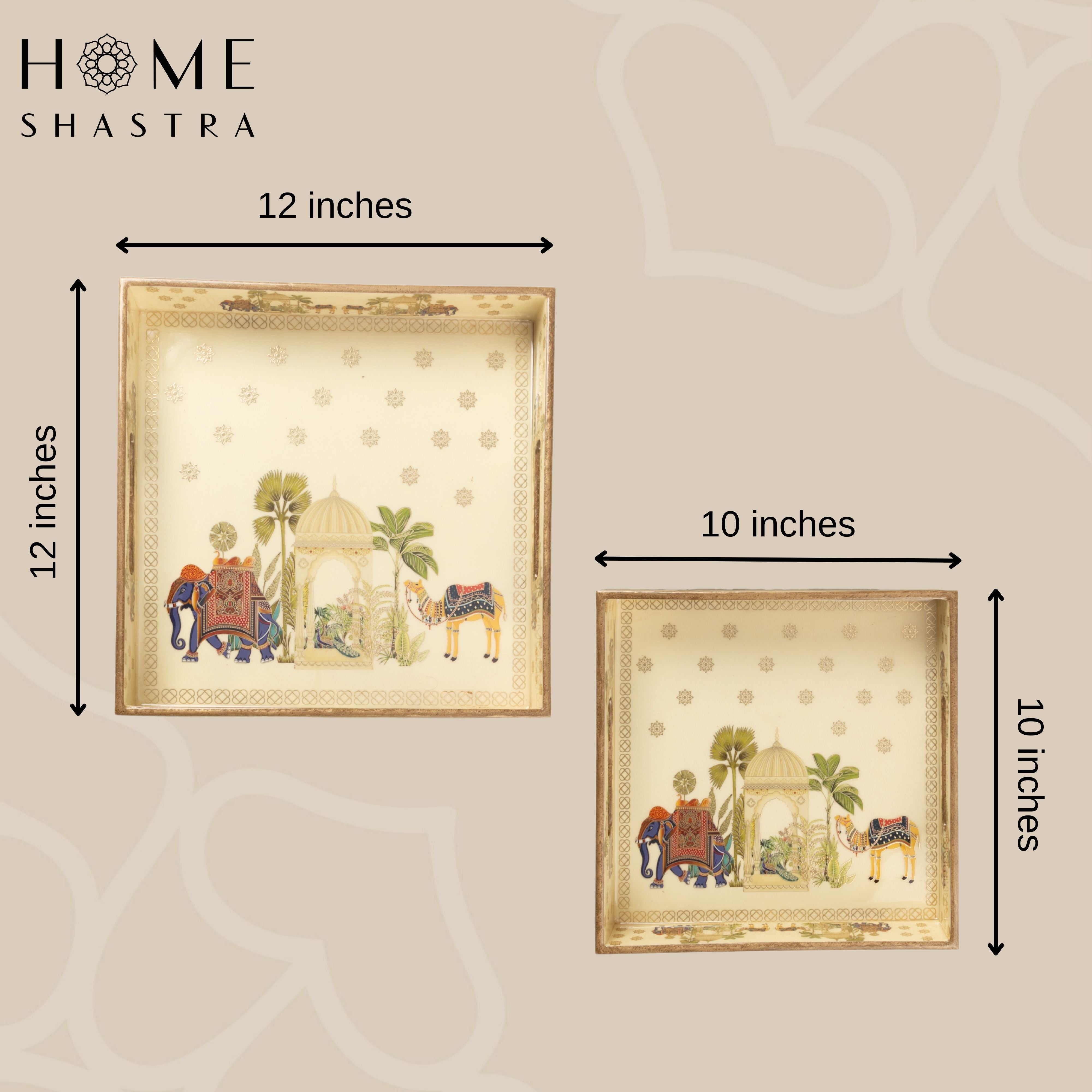 Royal Camel Square Trays Set