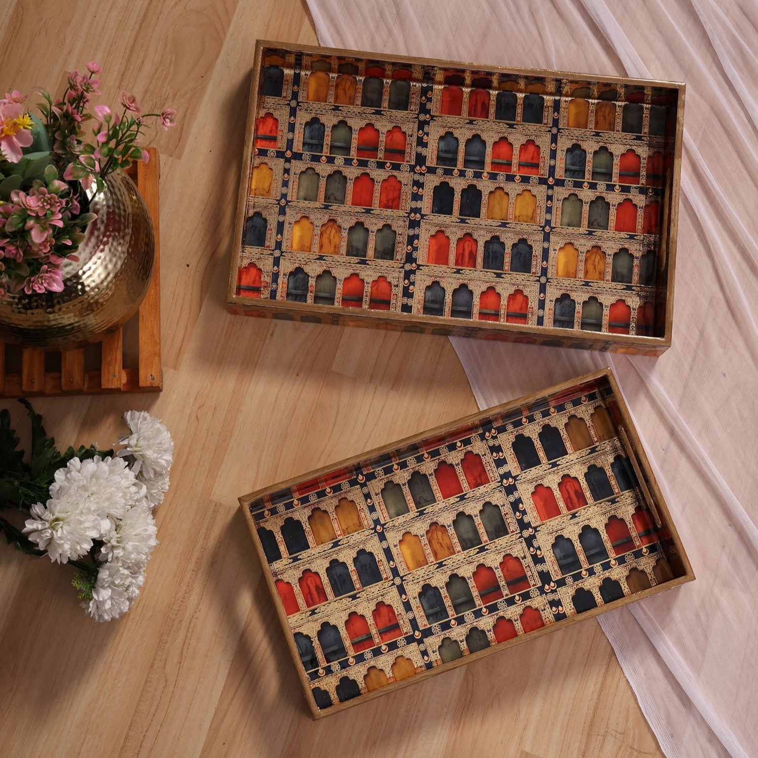 Jharokha Tray Large Medium