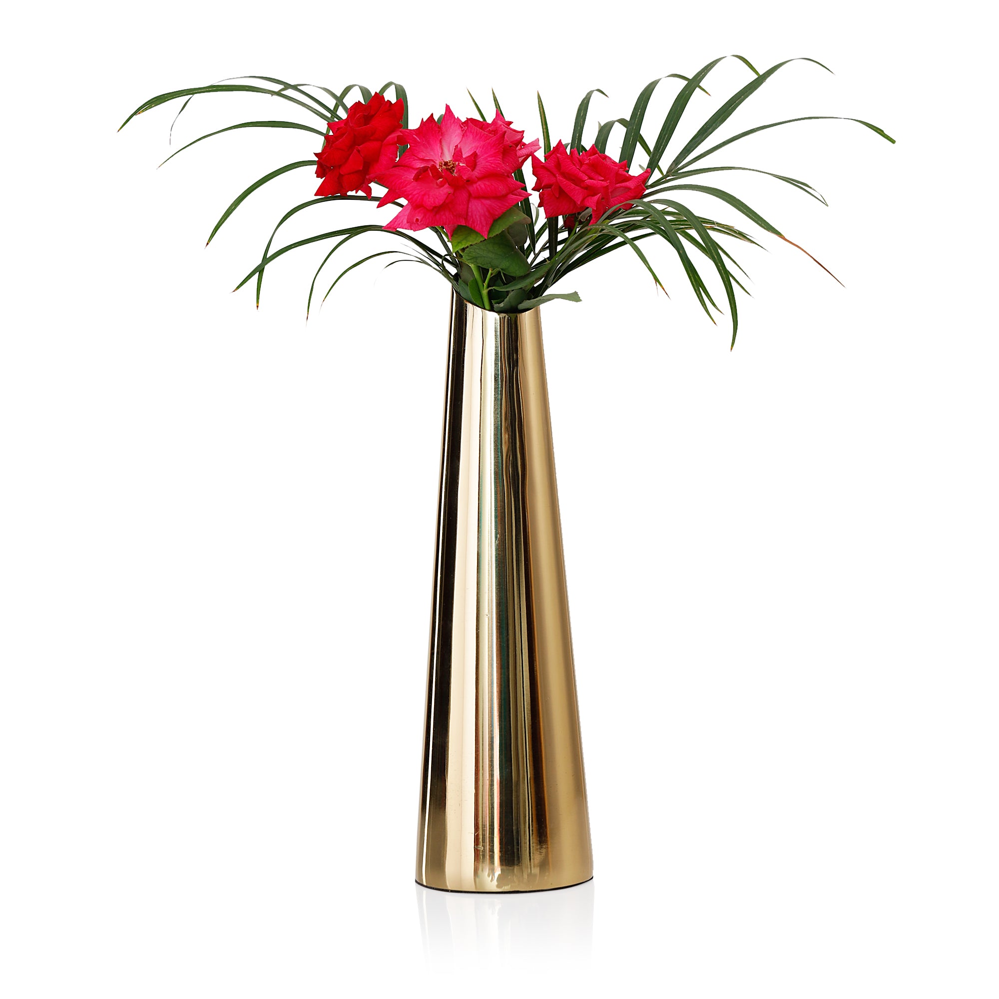 Taper Metal Vase Pack Of 1