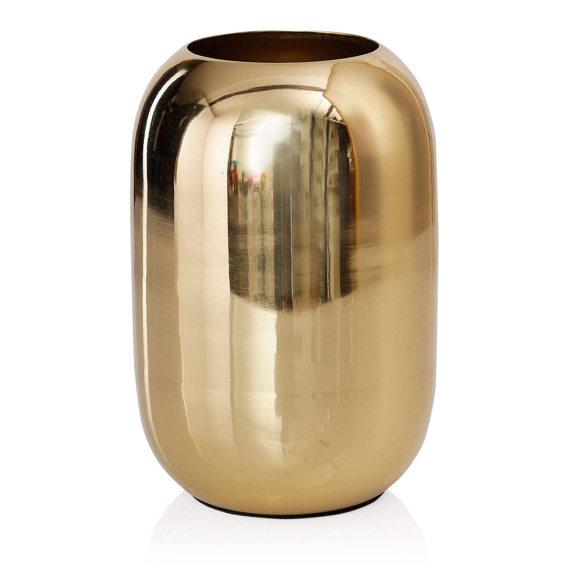 Oval Metal Vase Pack Of 1