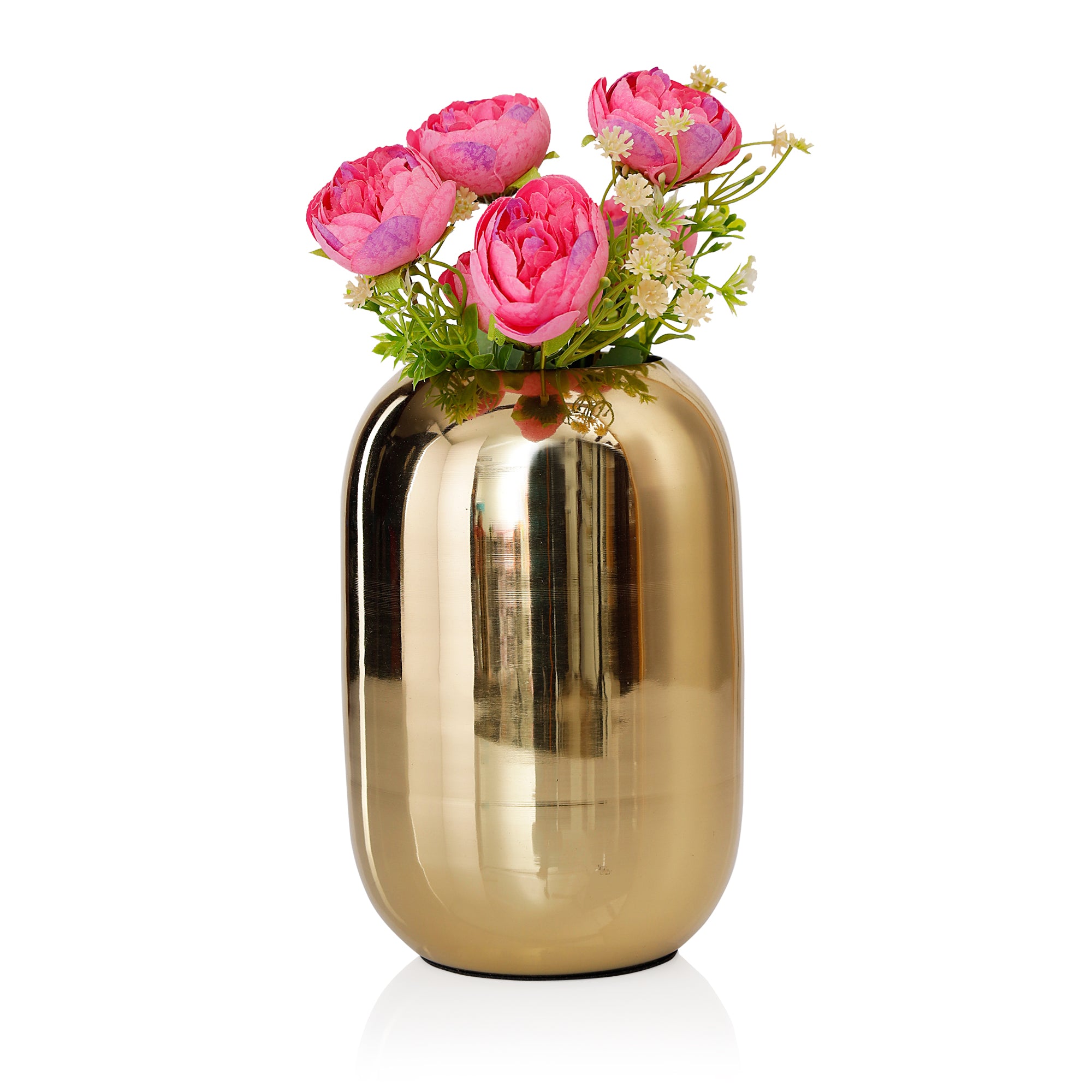 Oval Metal Vase Pack Of 1