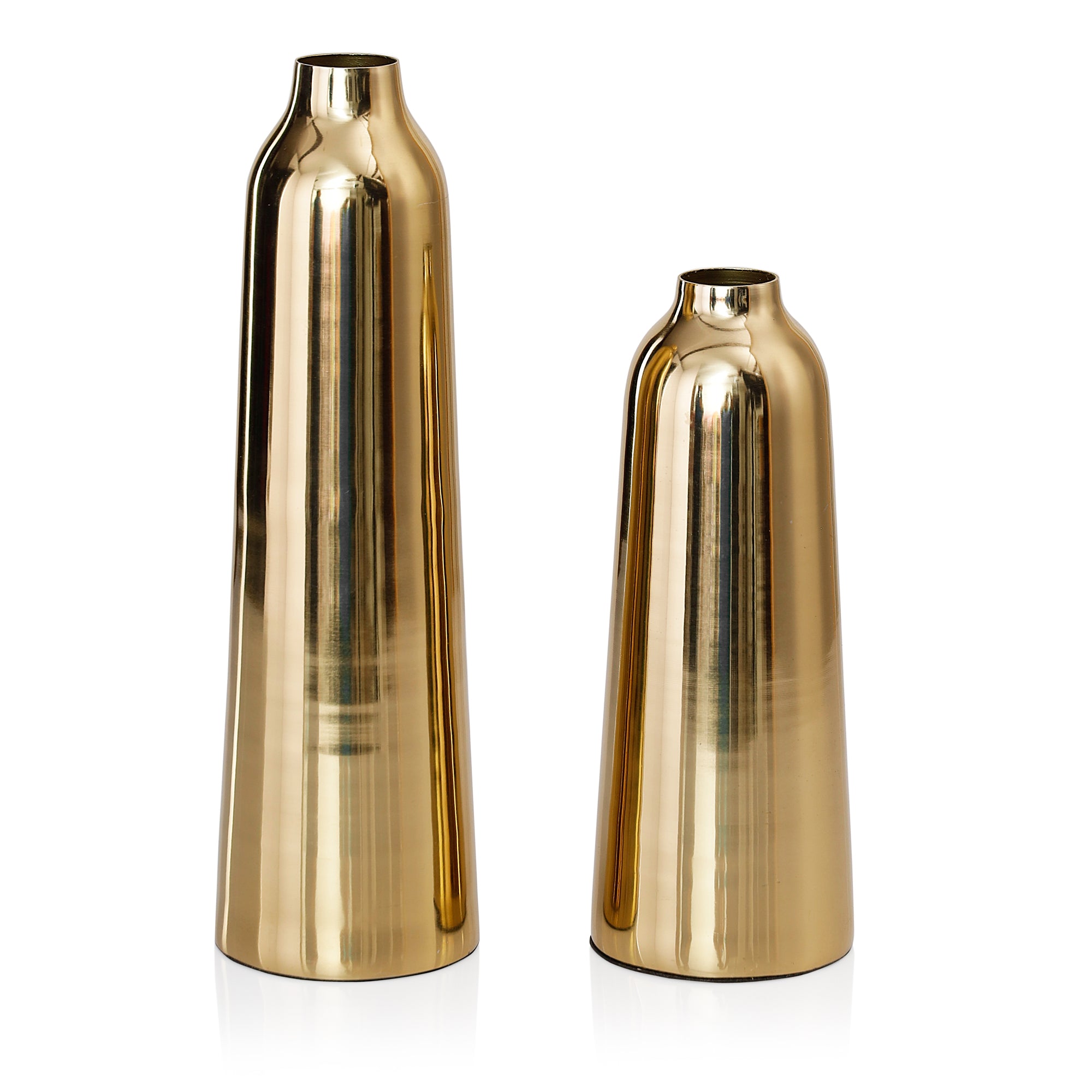 Tall Metal Vase Set of 2