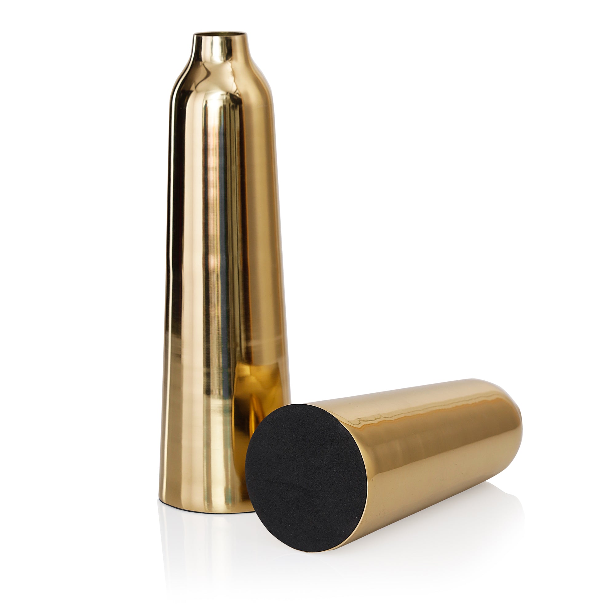 Tall Metal Vase Set of 2