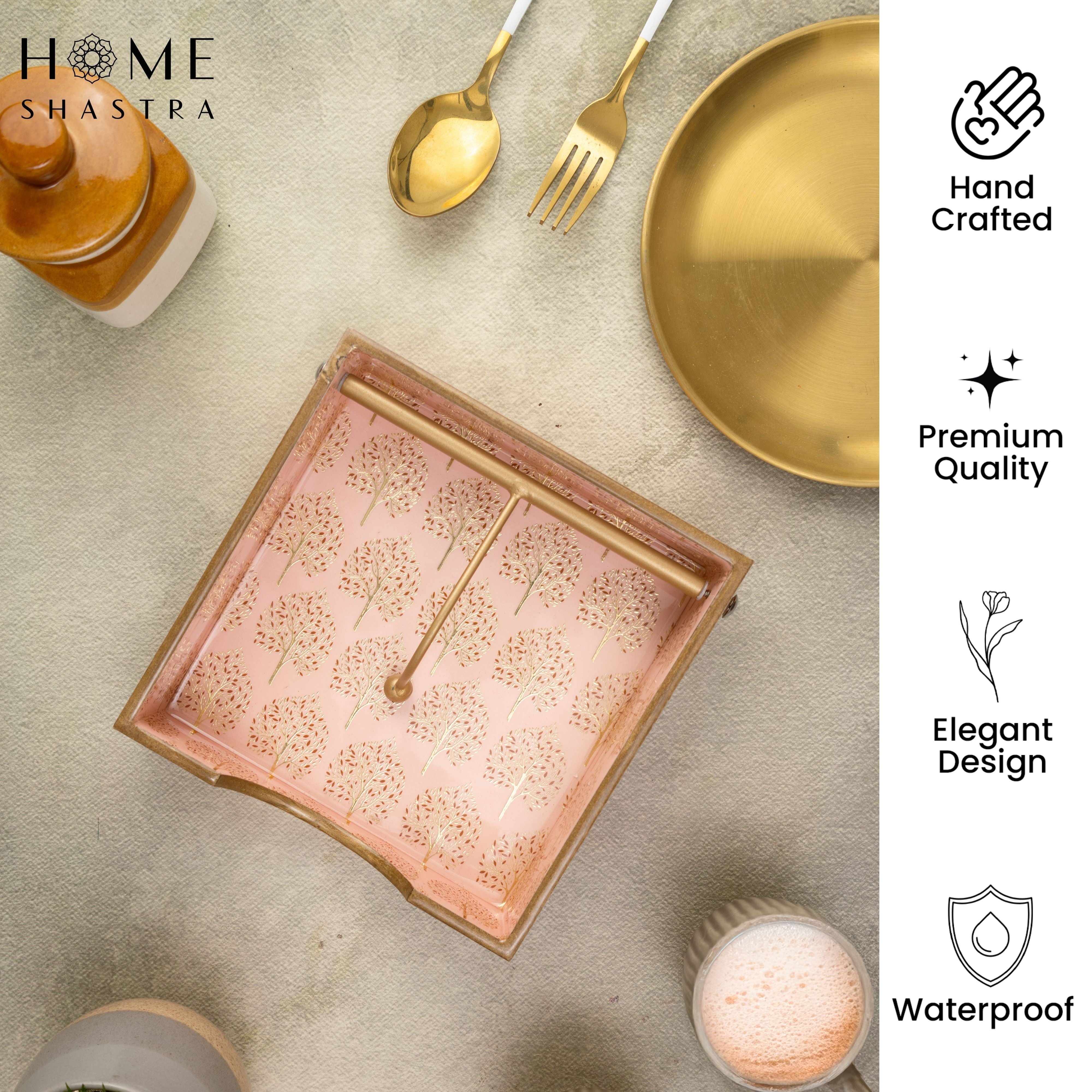 Pink Tree Napkin Holder