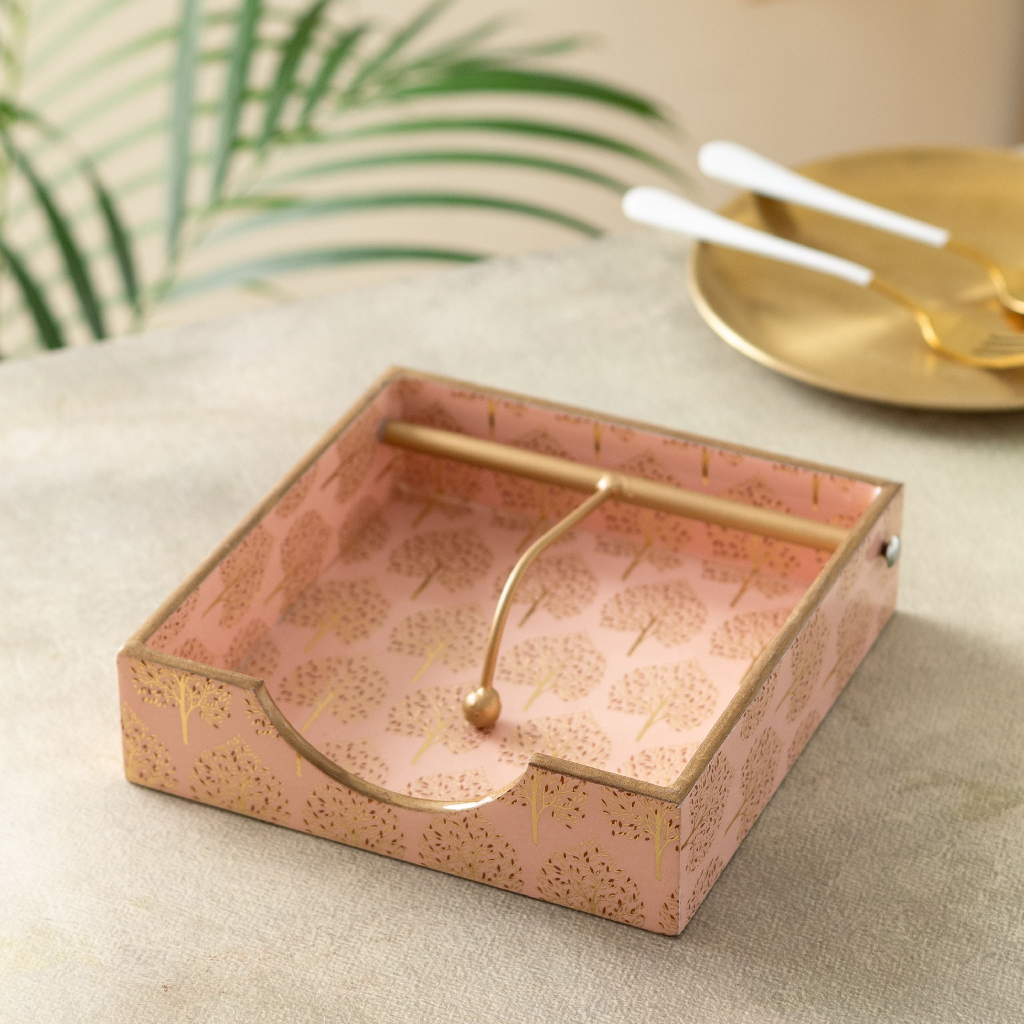 Pink Tree Napkin Holder