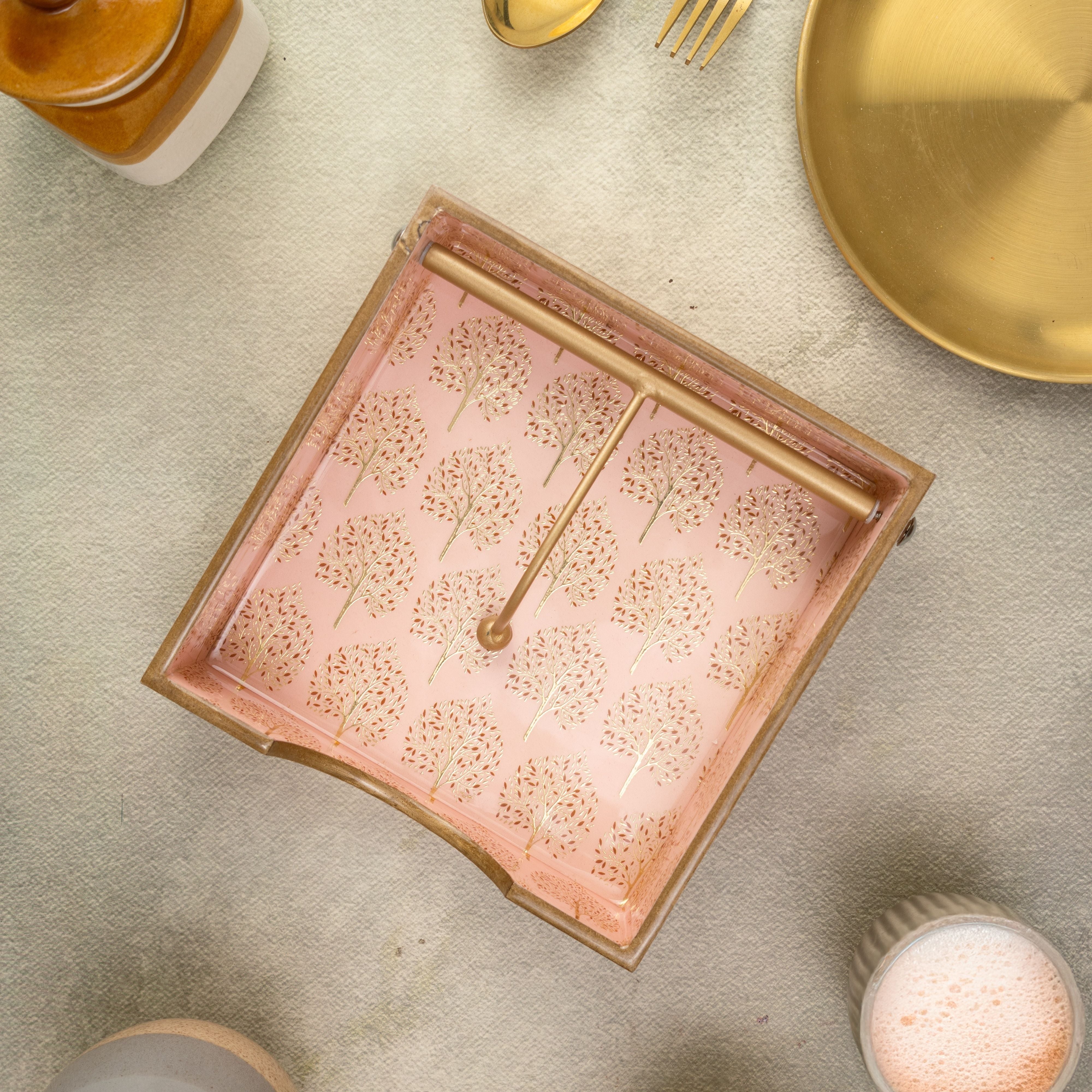 Pink Tree Napkin Holder