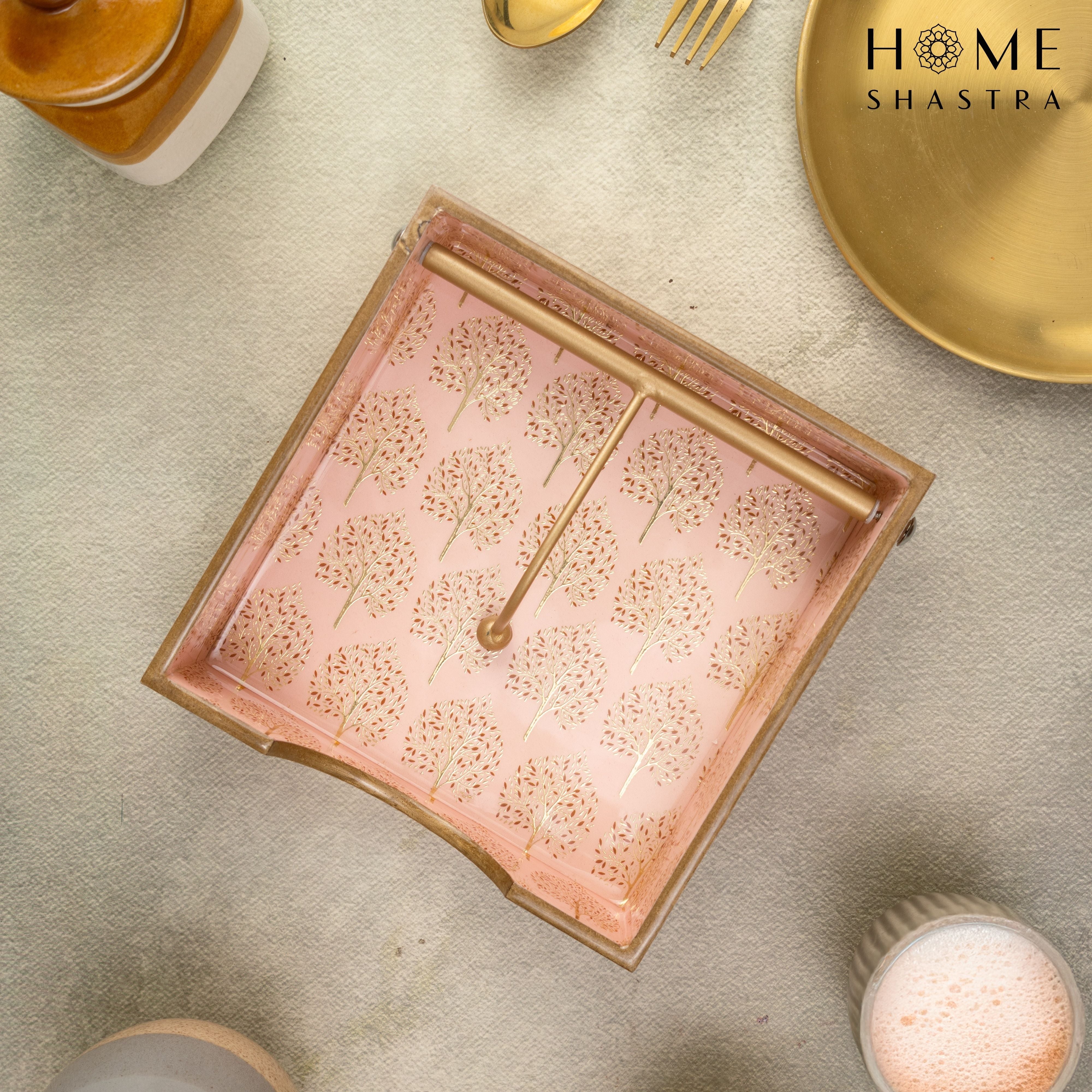 Pink Tree Napkin Holder