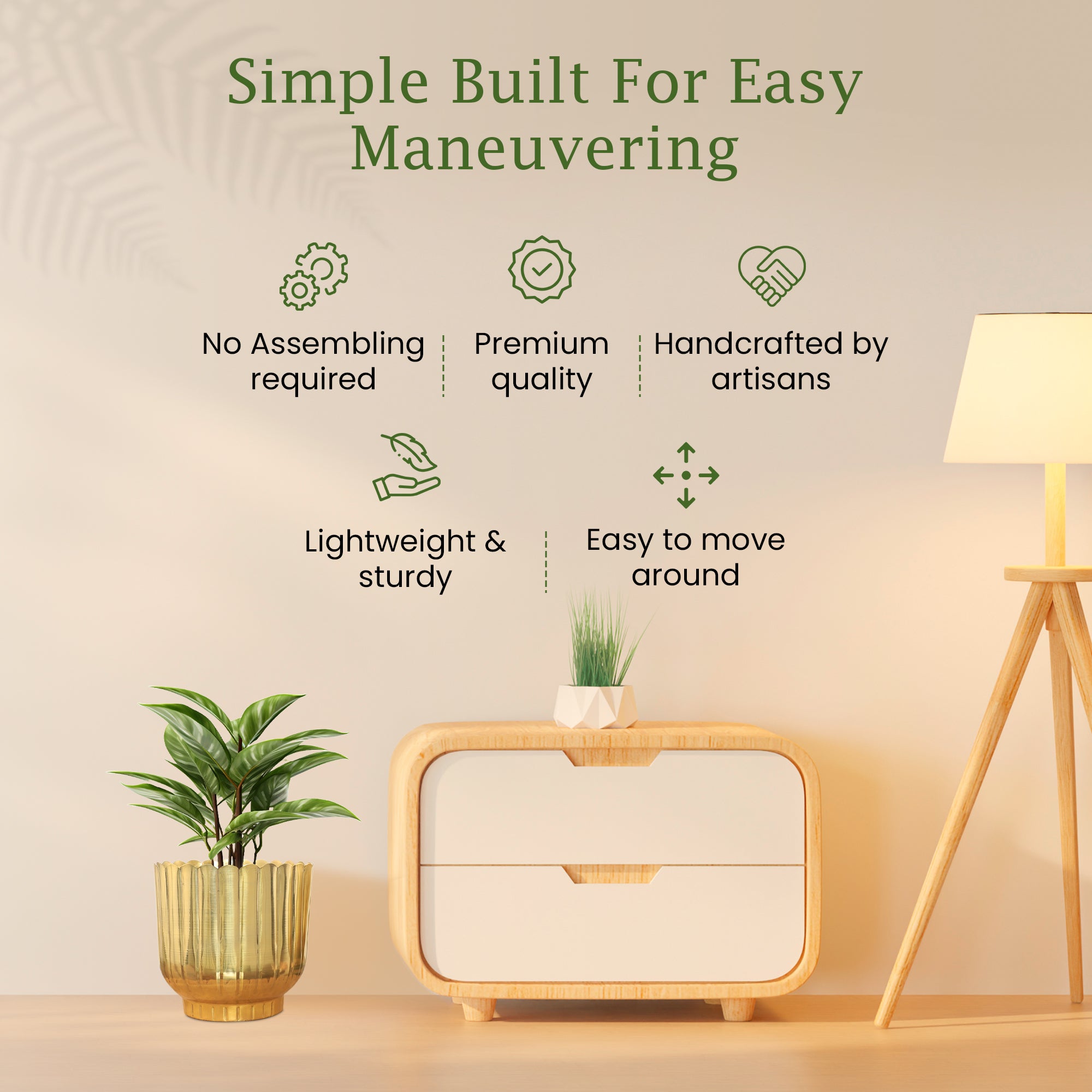 Coral Gold Planter (Pack Of 1)