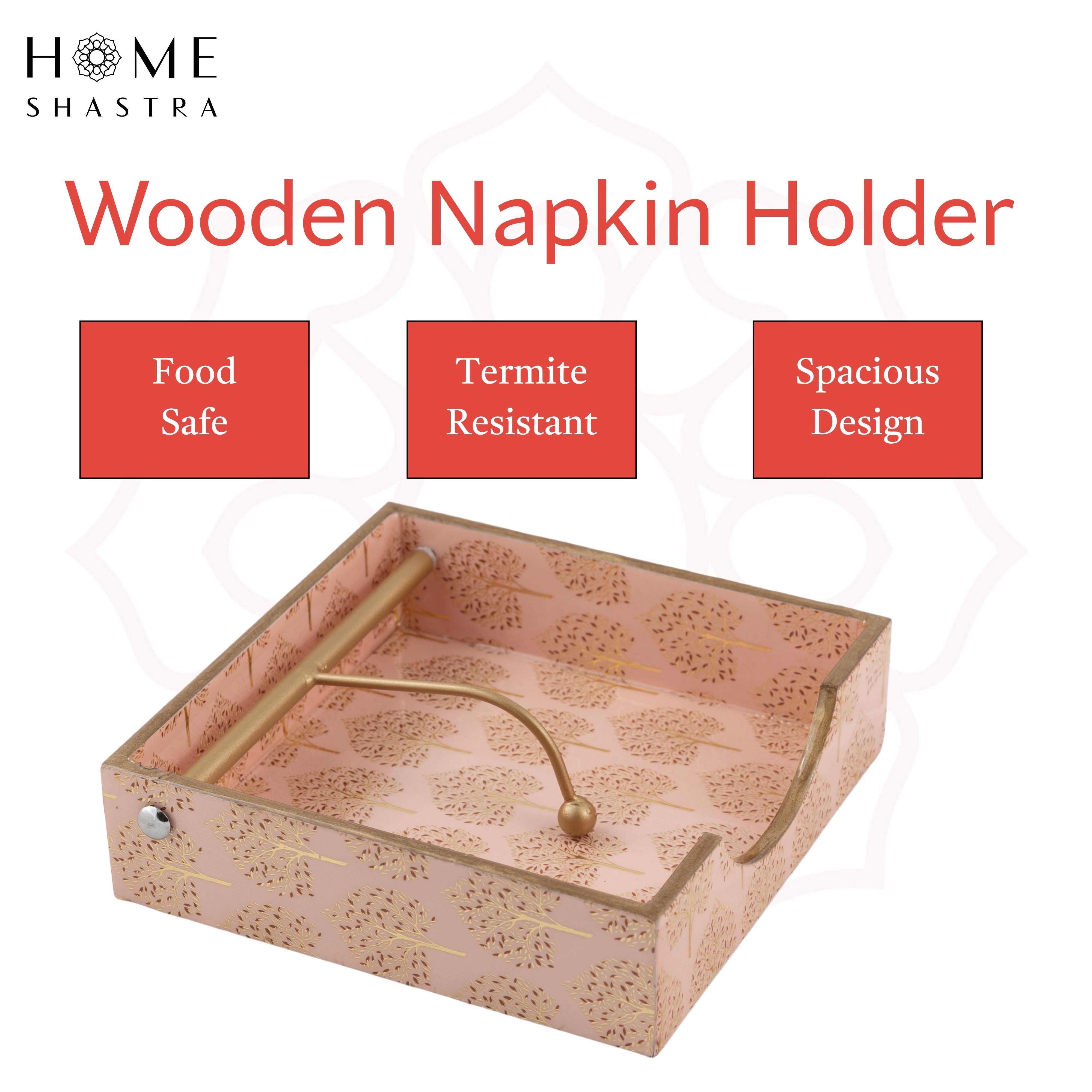 Pink Tree Napkin Holder