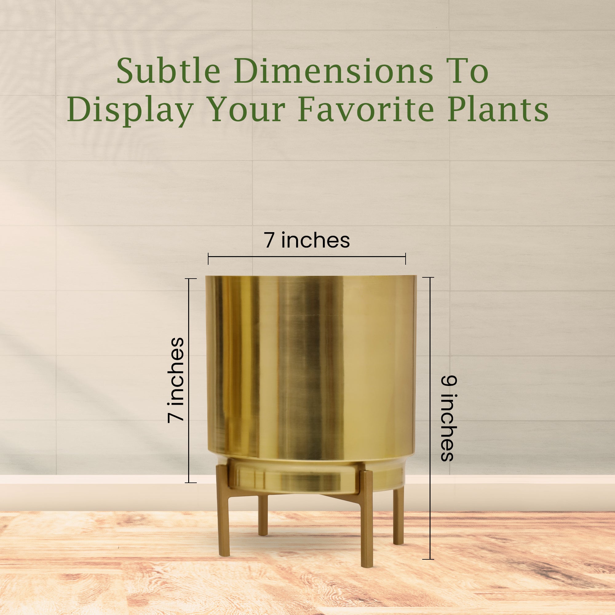 Ember Gold Planter (Pack Of 1)