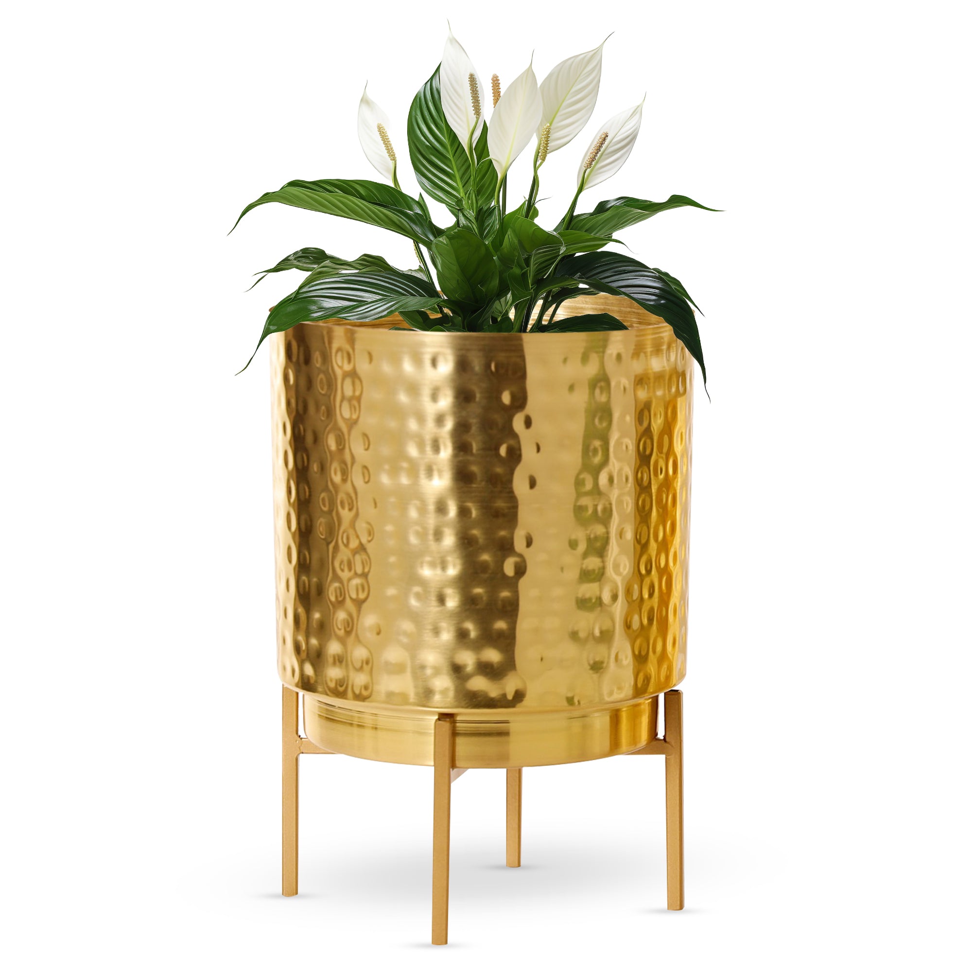 Ember Gold Hammered Planter (Pack Of 1)