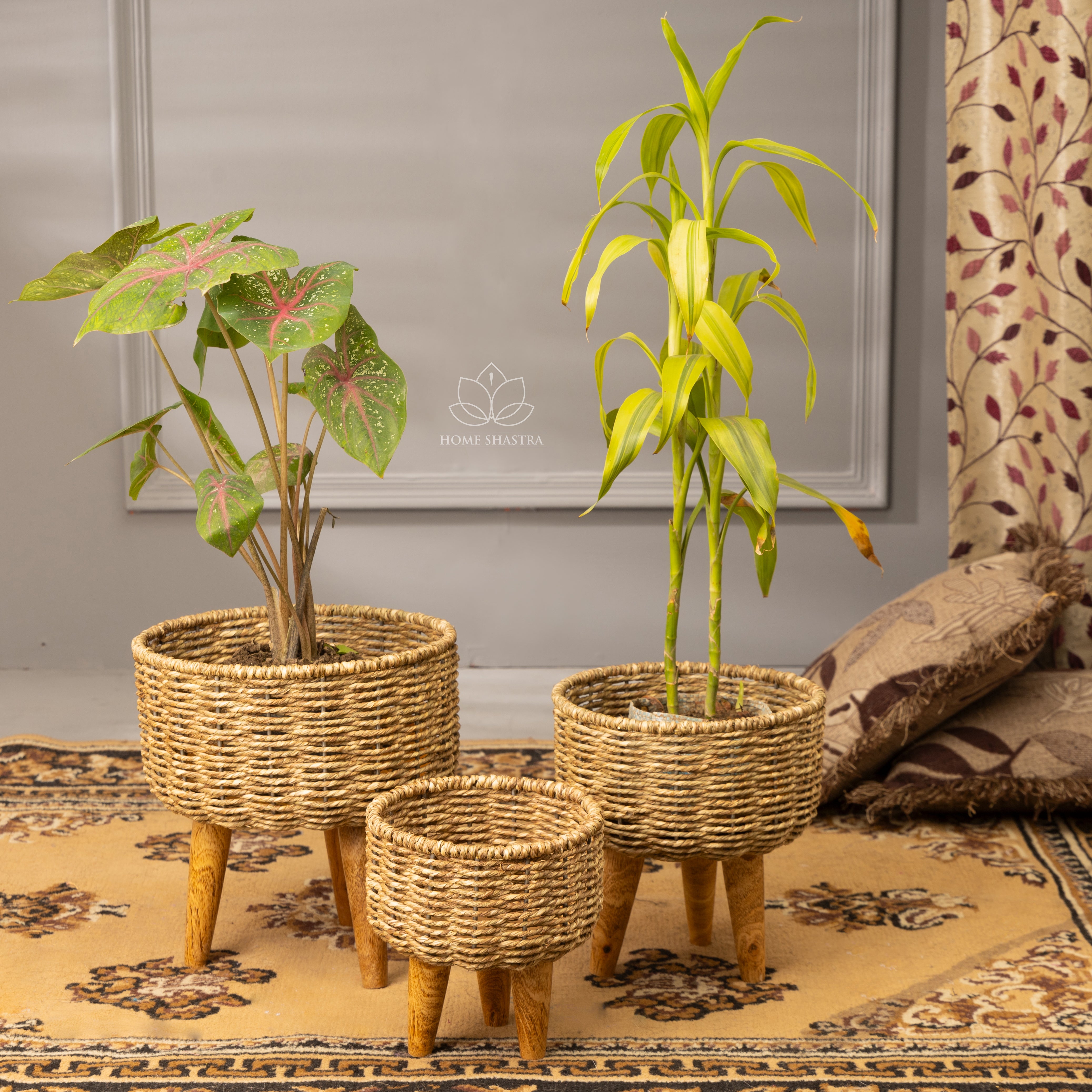 Hearth Jute Planter (Set of 3) (Natural)