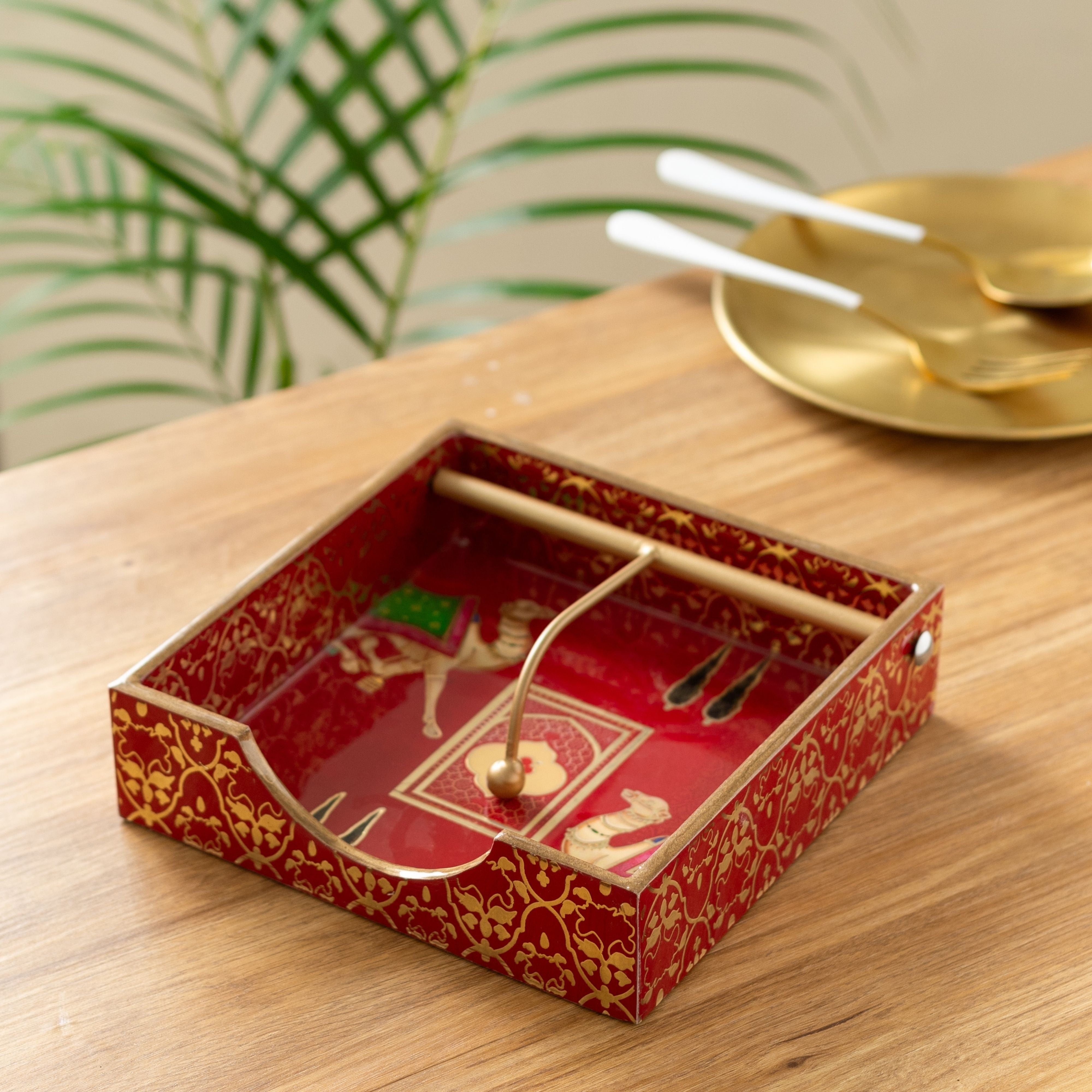 Red Camel Napkin Holder