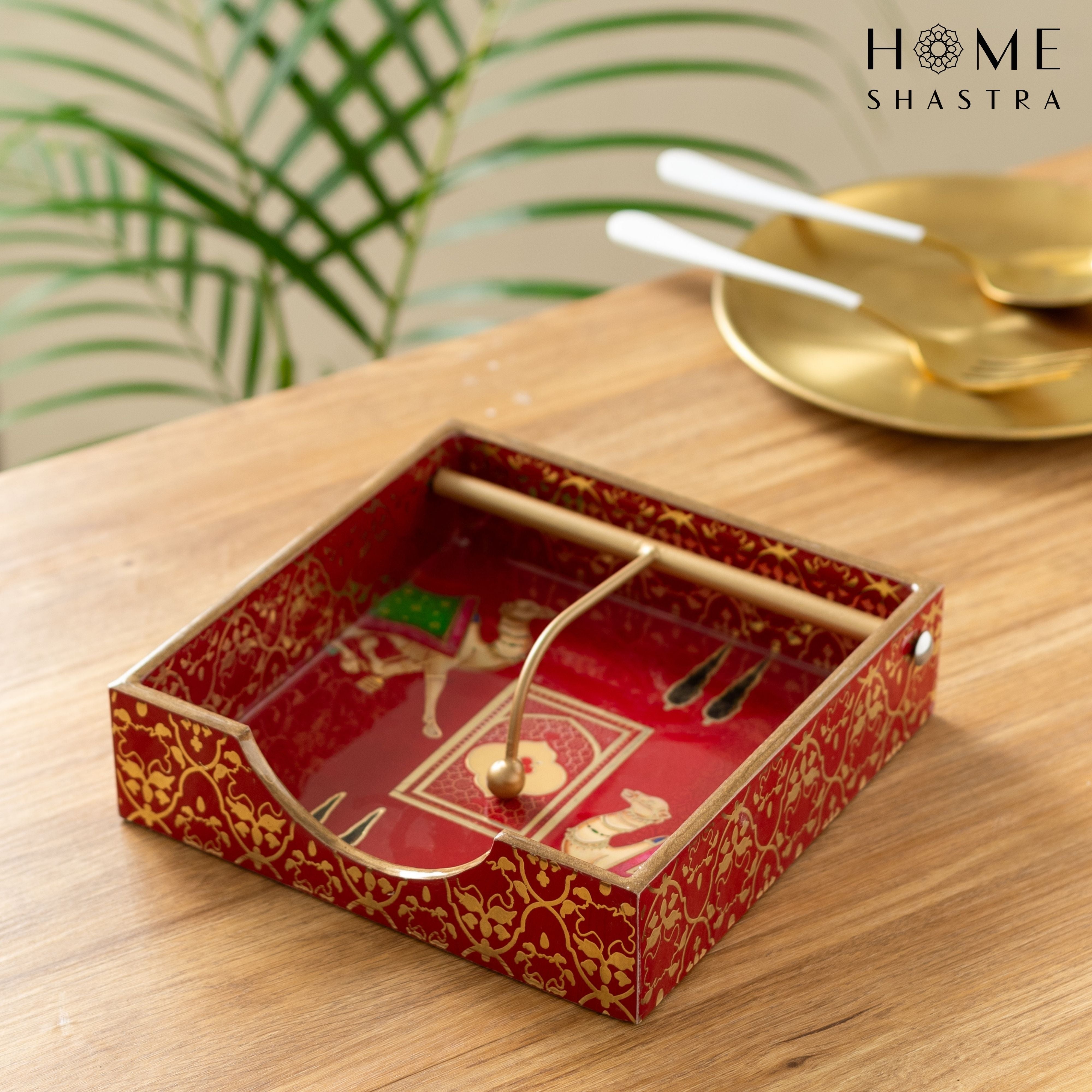 Red Camel Napkin Holder