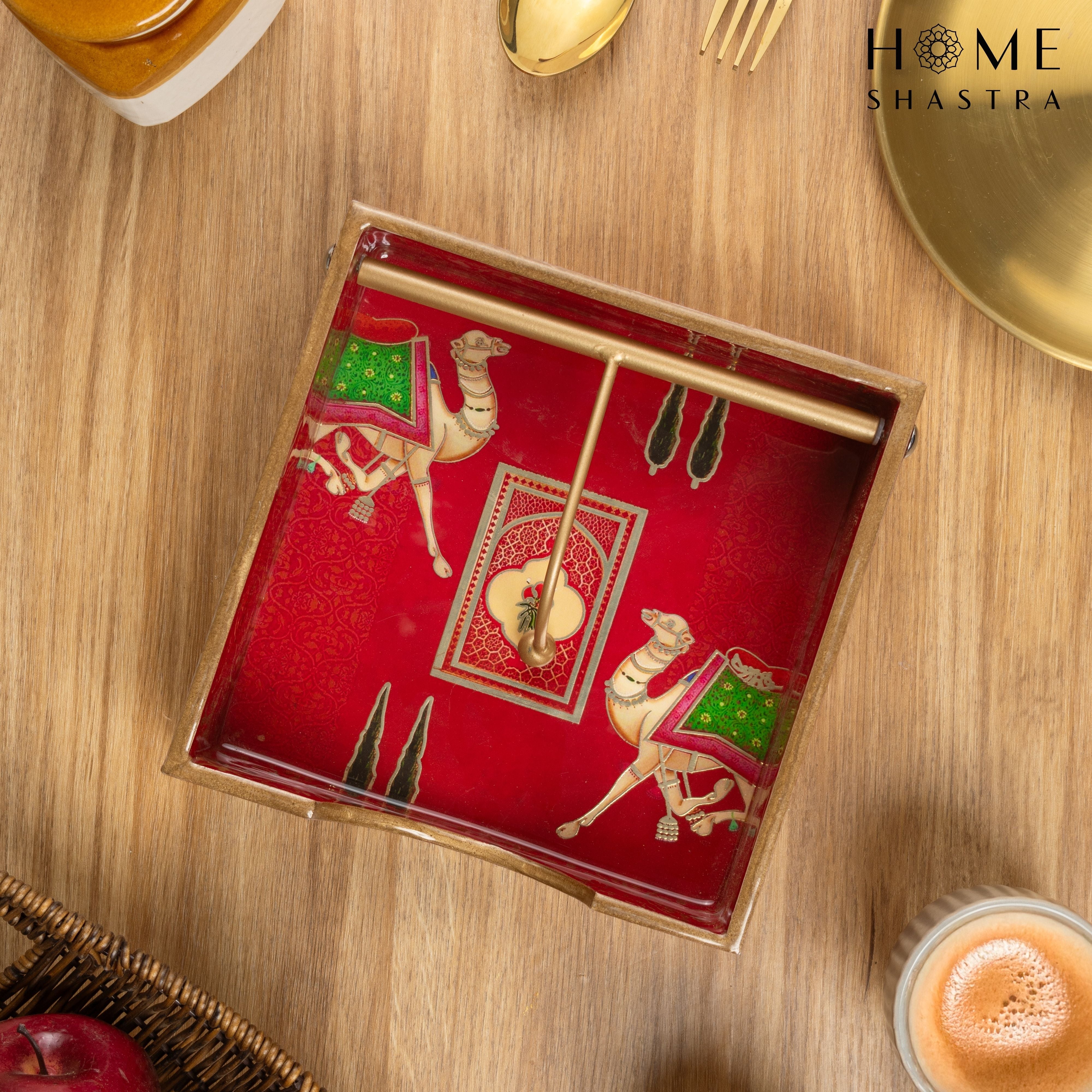 Red Camel Napkin Holder
