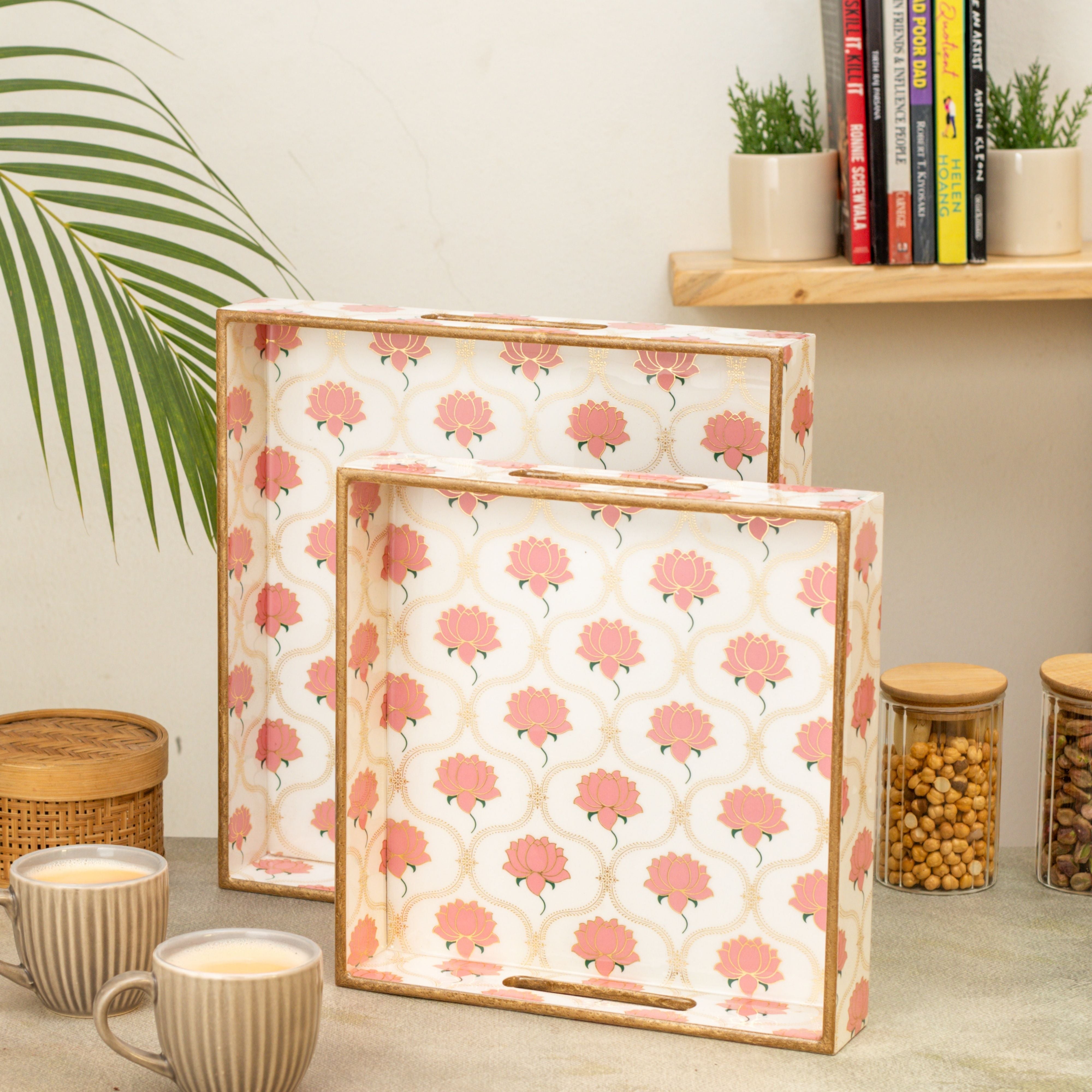 Kamal Square Trays Set