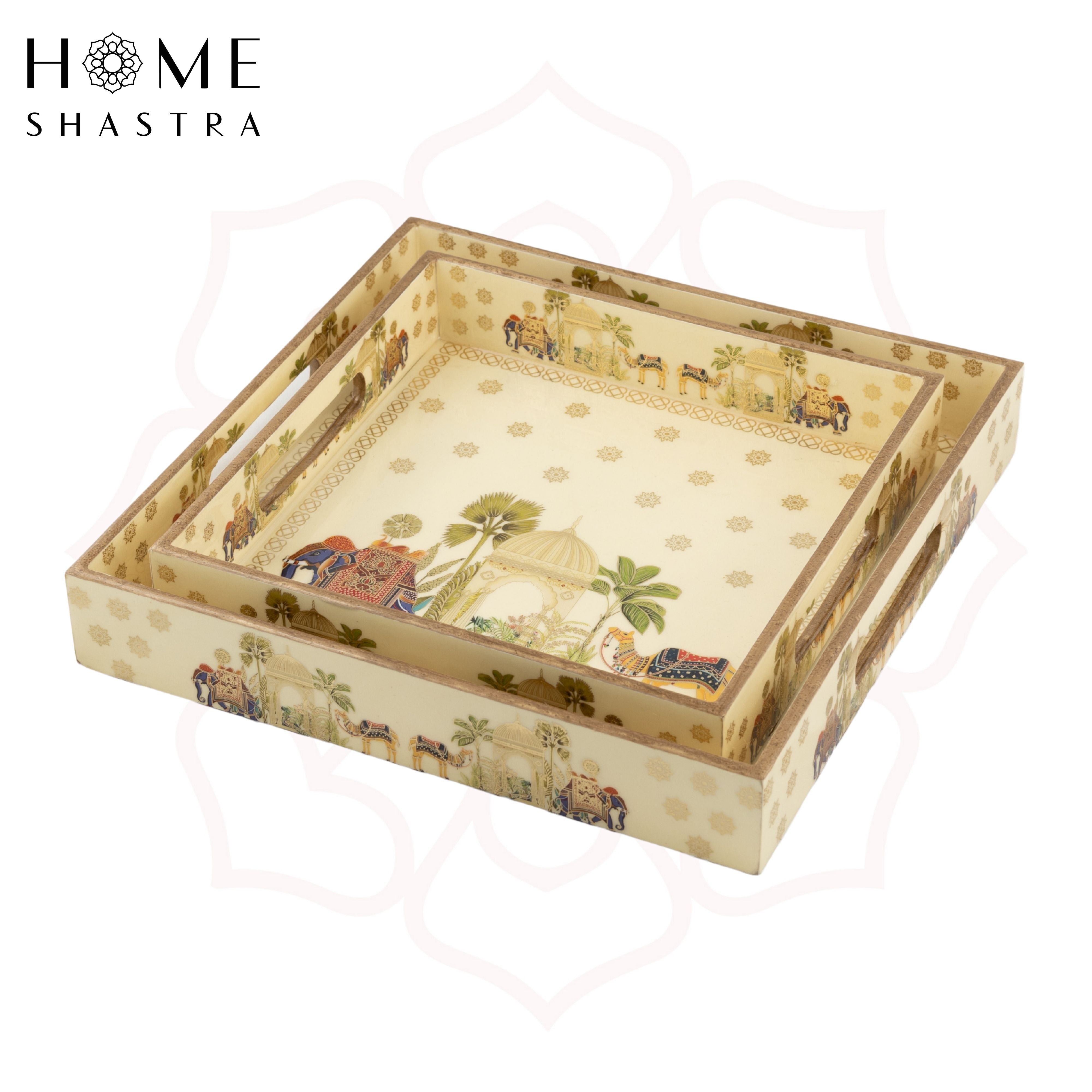 Royal Camel Square Trays Set