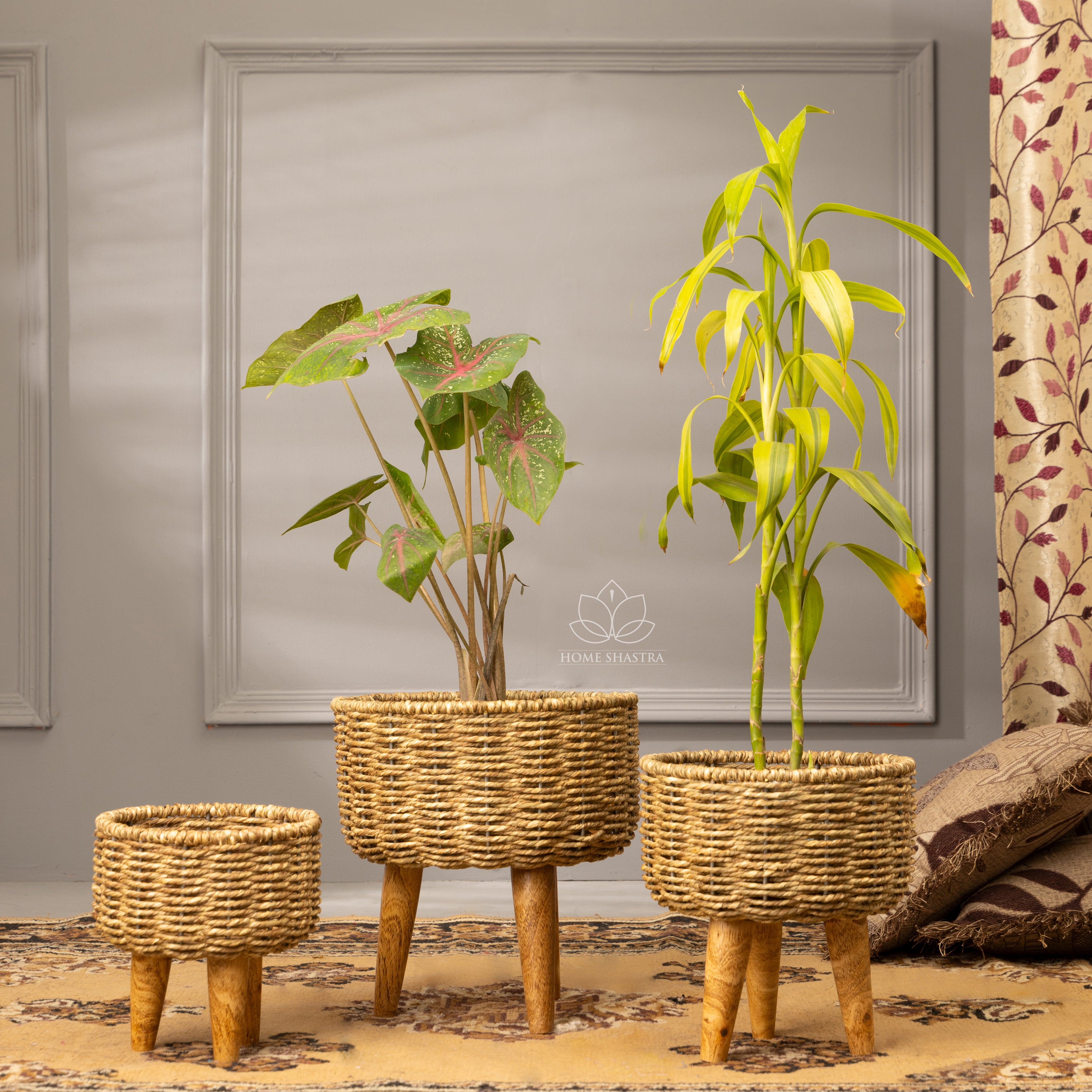 Hearth Jute Planter (Set of 3) (Natural)