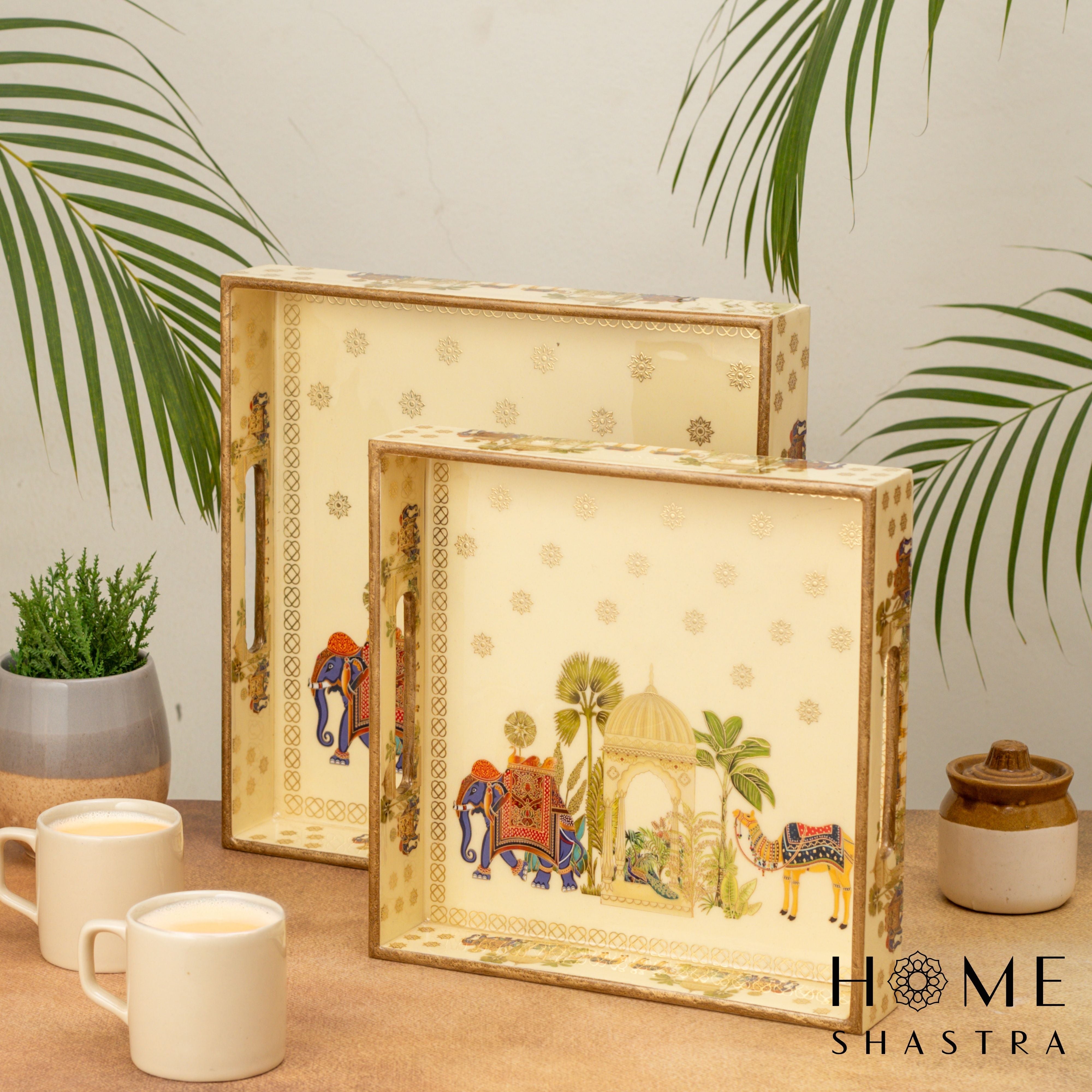 Royal Camel Square Trays Set