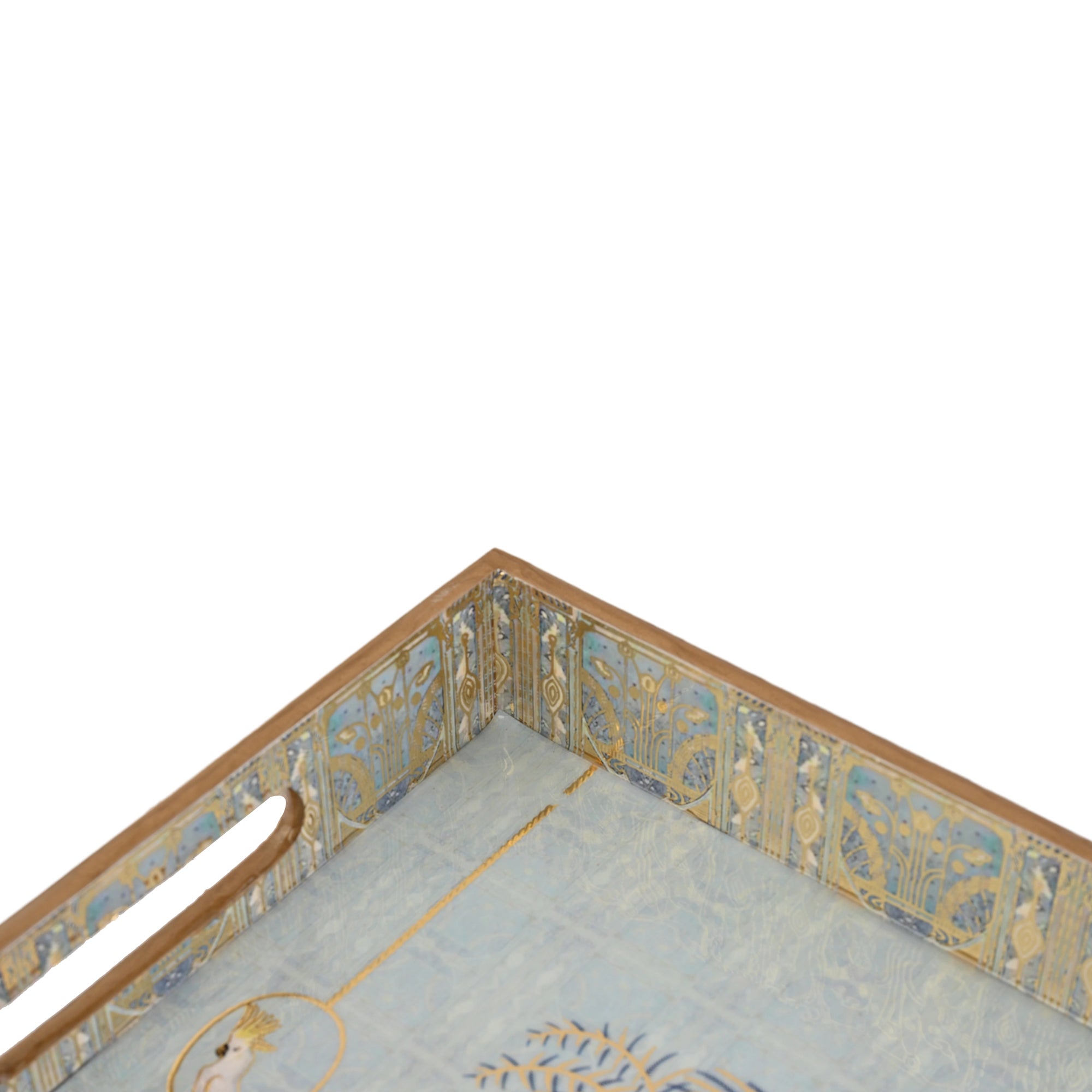 Large Royal Blue Peacock Tray