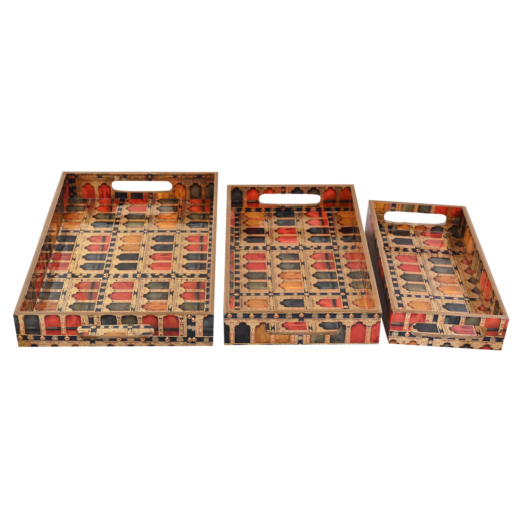 Jharokha Tray Set Of 3