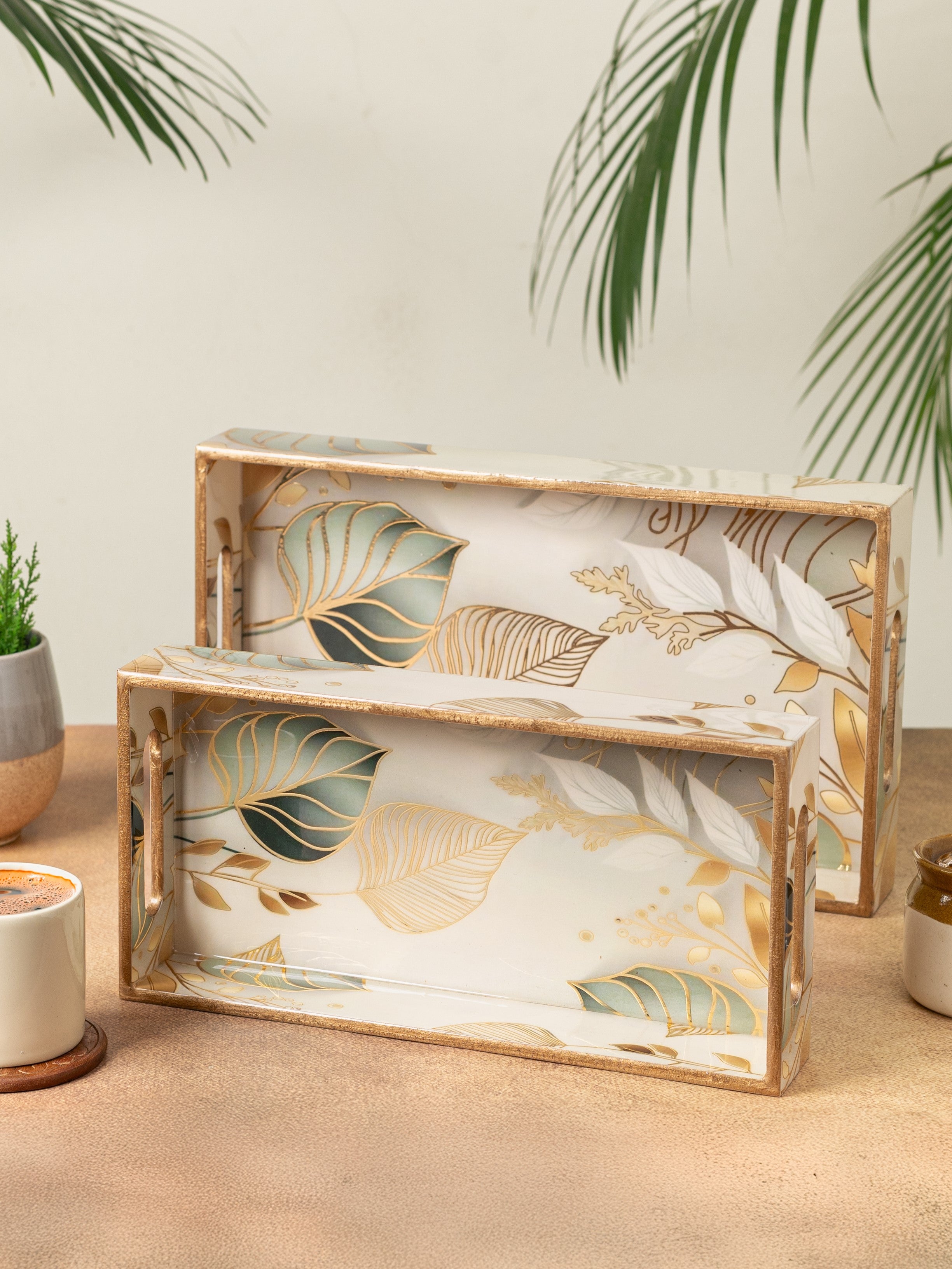 White Leaf Medium Small