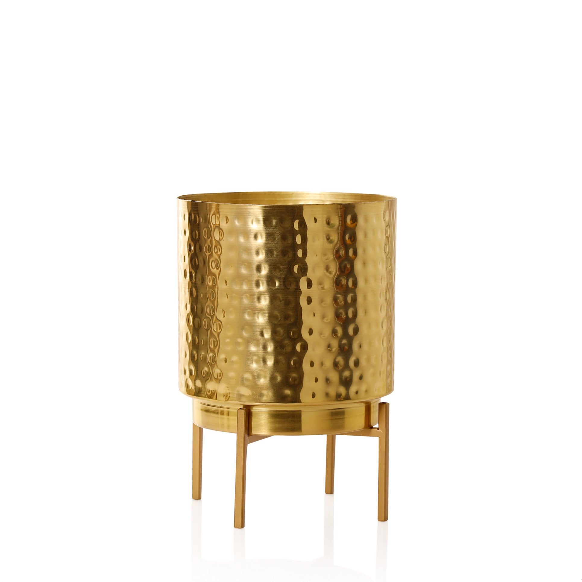 Ember Gold Hammered Planter (Pack Of 1)