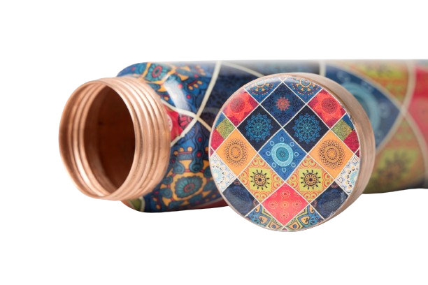 Moroccan Red Copper Bottle