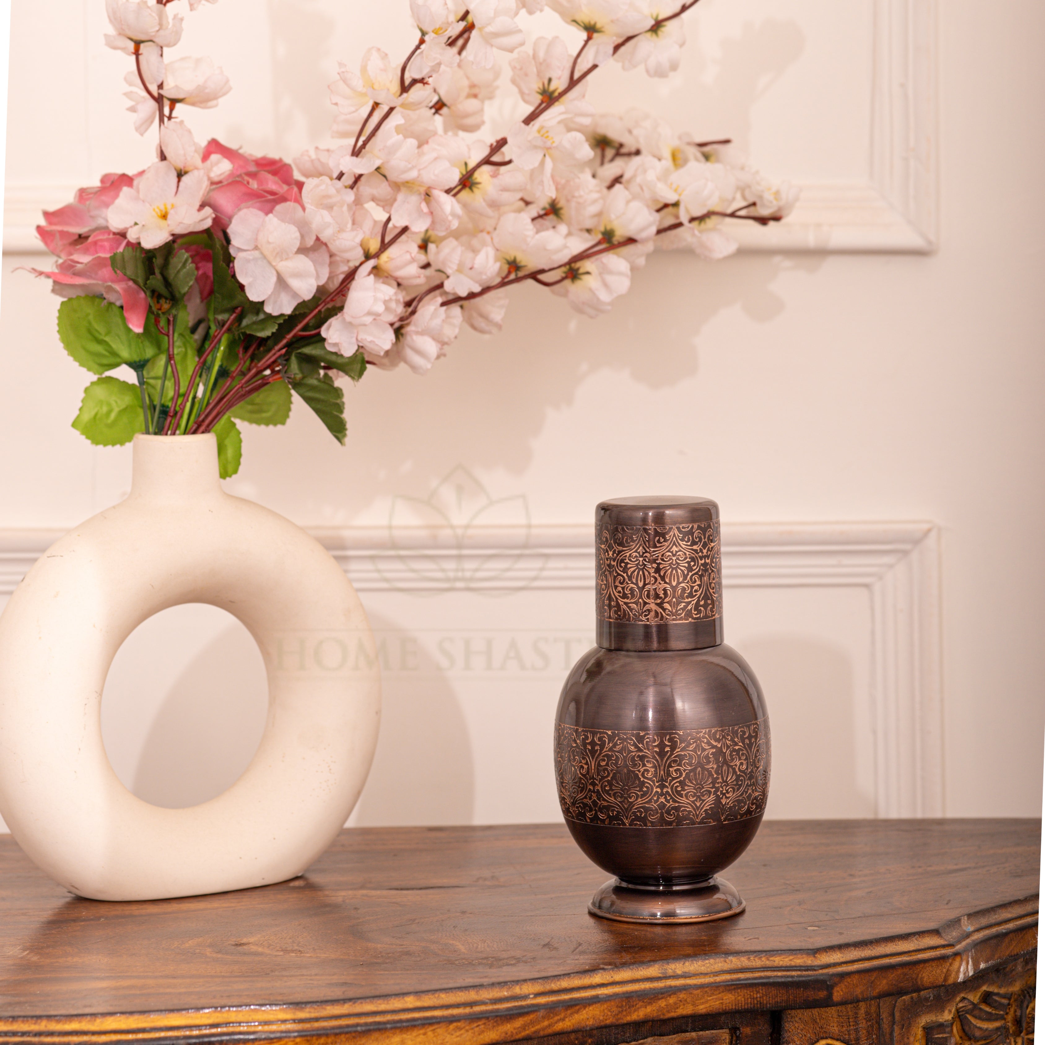 Antique Copper Surahi