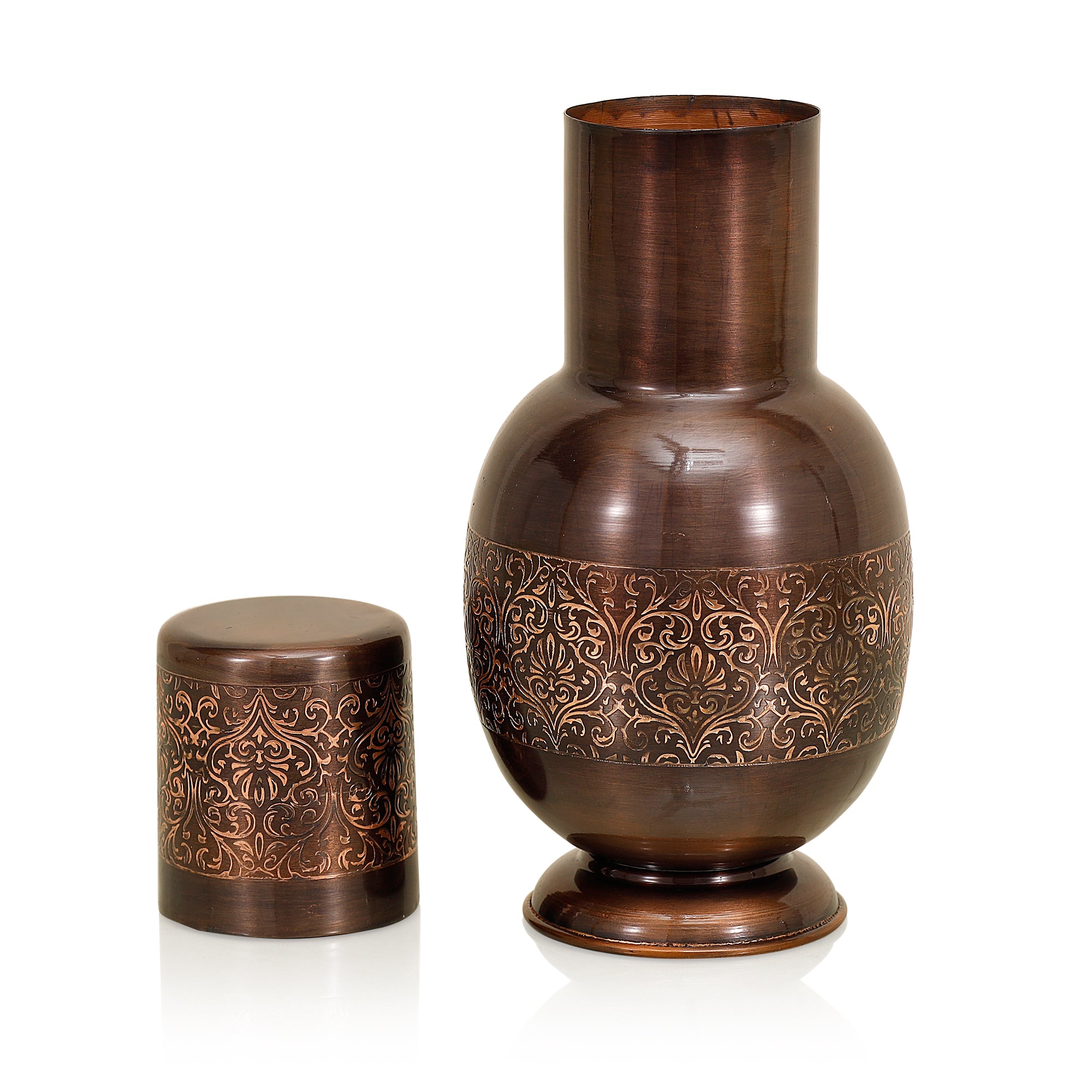 Antique Copper Surahi