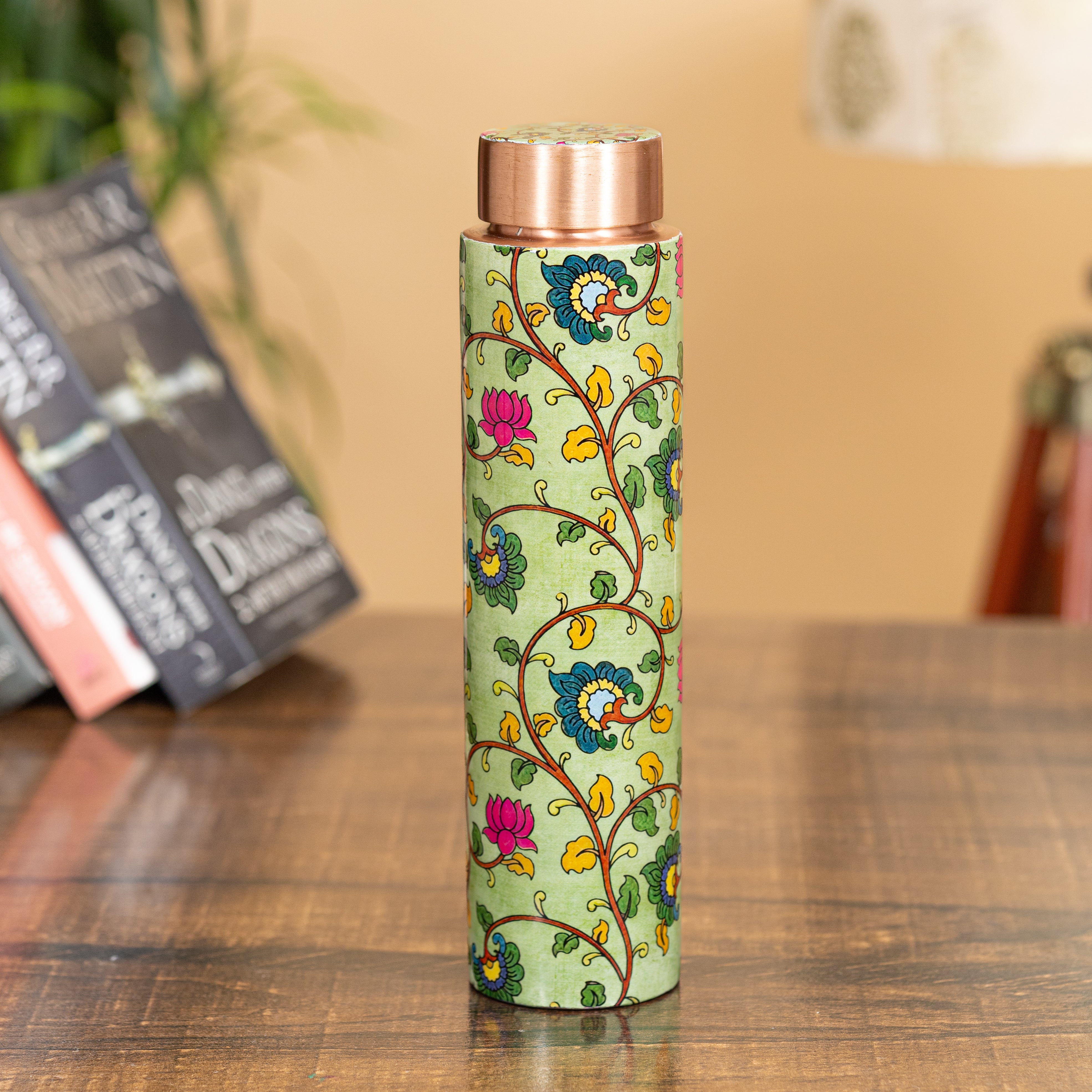 Kalamkari Copper Bottle