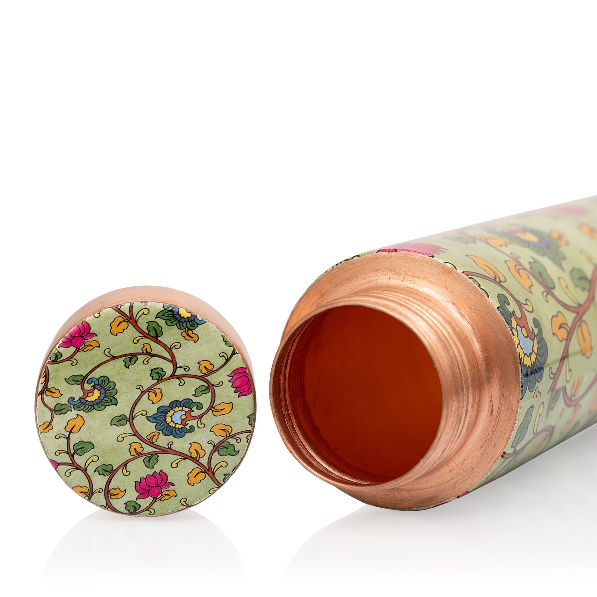 Kalamkari Copper Bottle