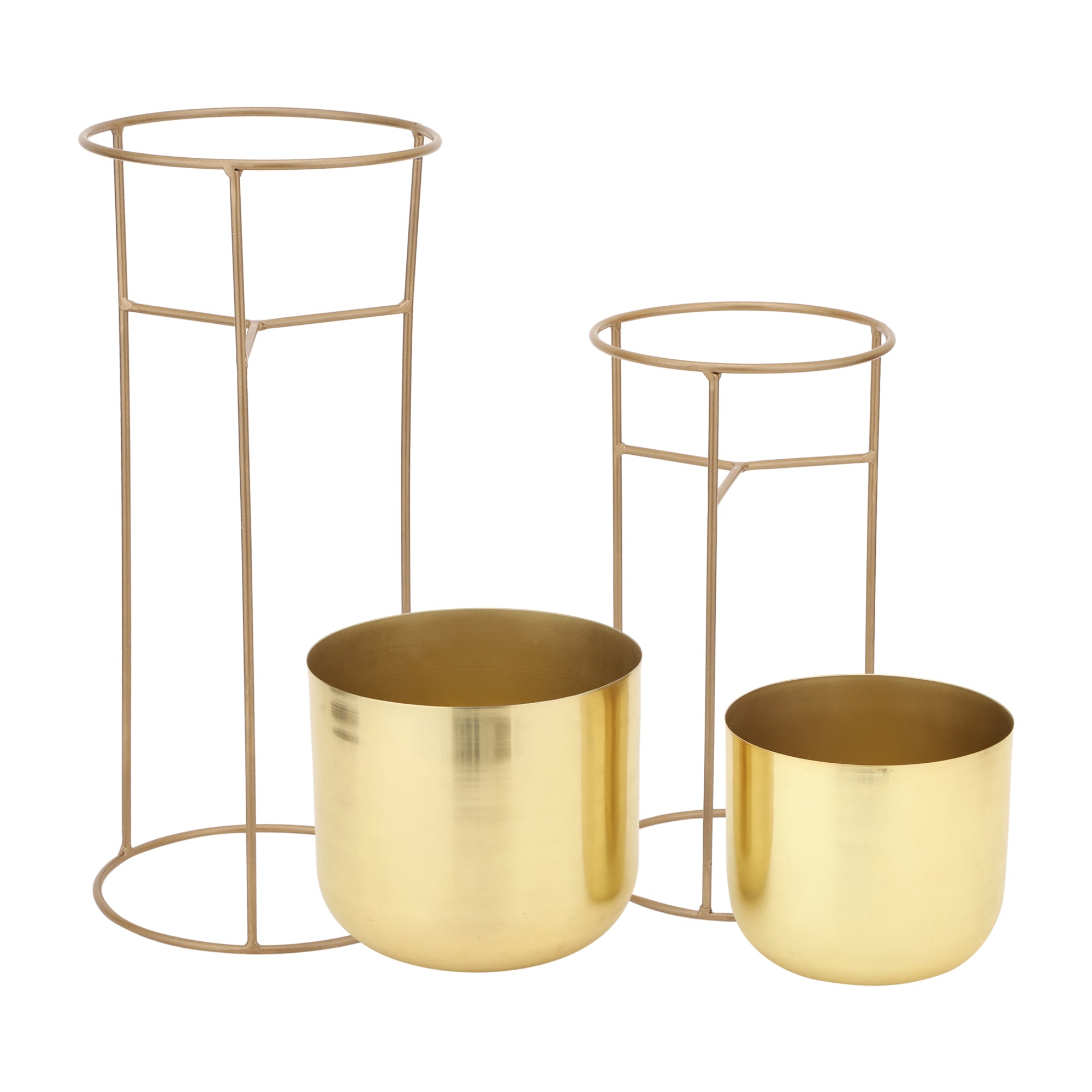 Allura Gold Set Planter (Set of 2)