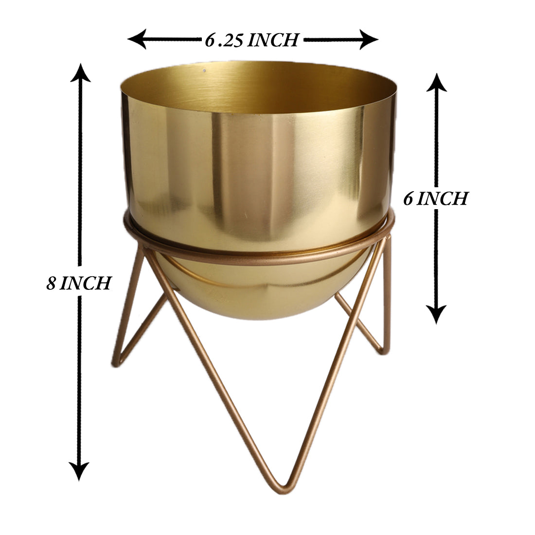 Zig Zag Gold Combo Planters (Pack of 2)