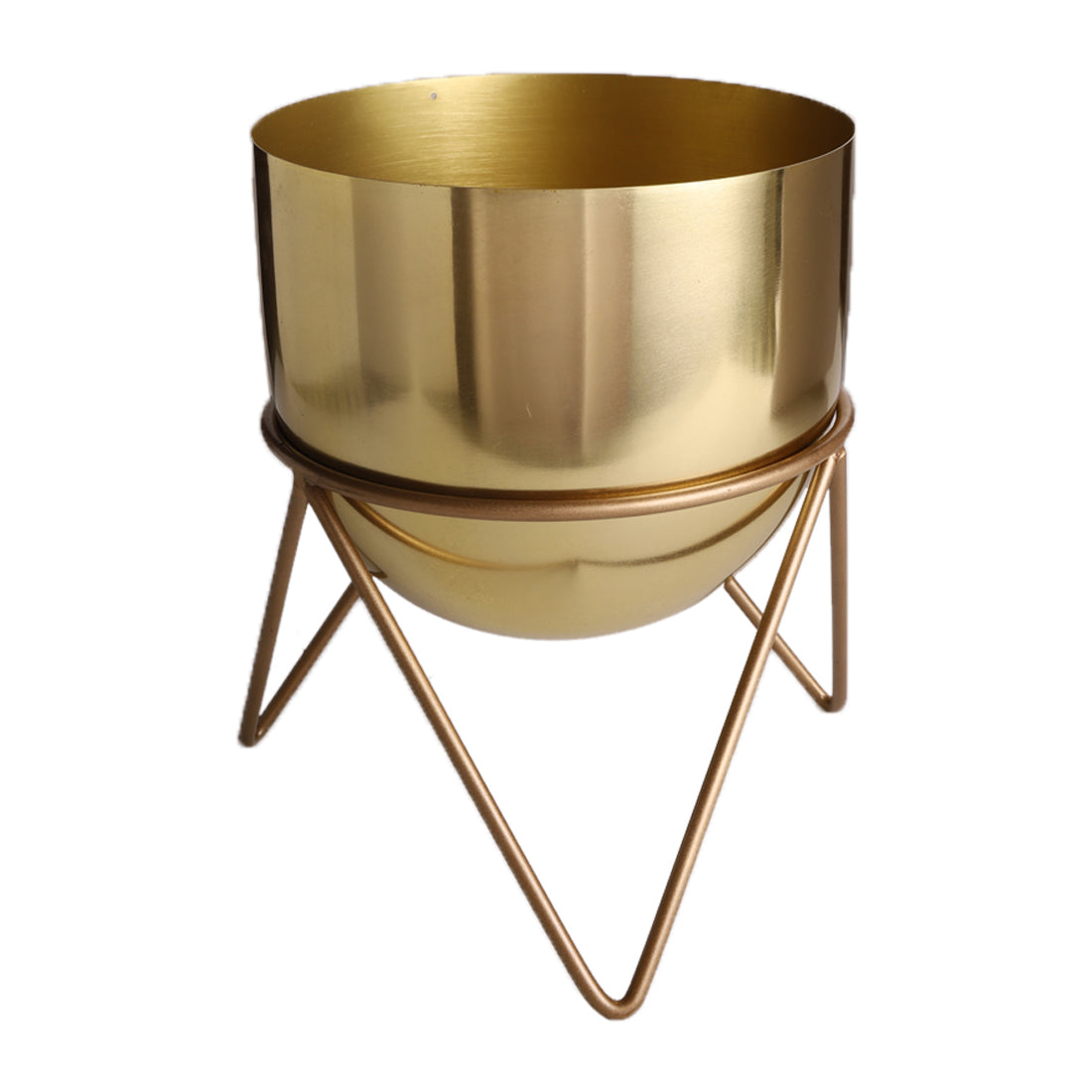 Zig Zag Gold Planter (Pack of 1)