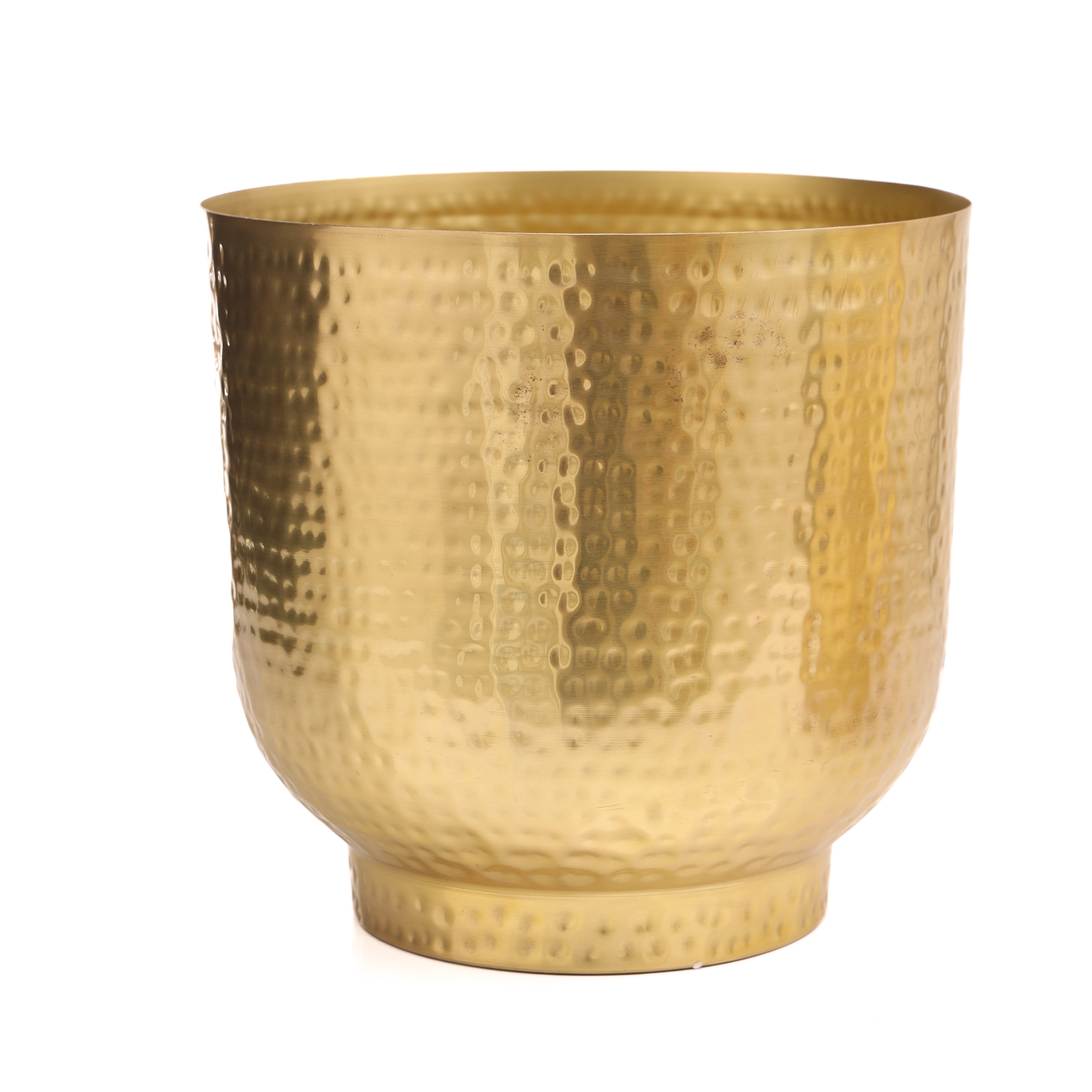 Mist Gold Planters with Hammered Texture (Pack of 1)