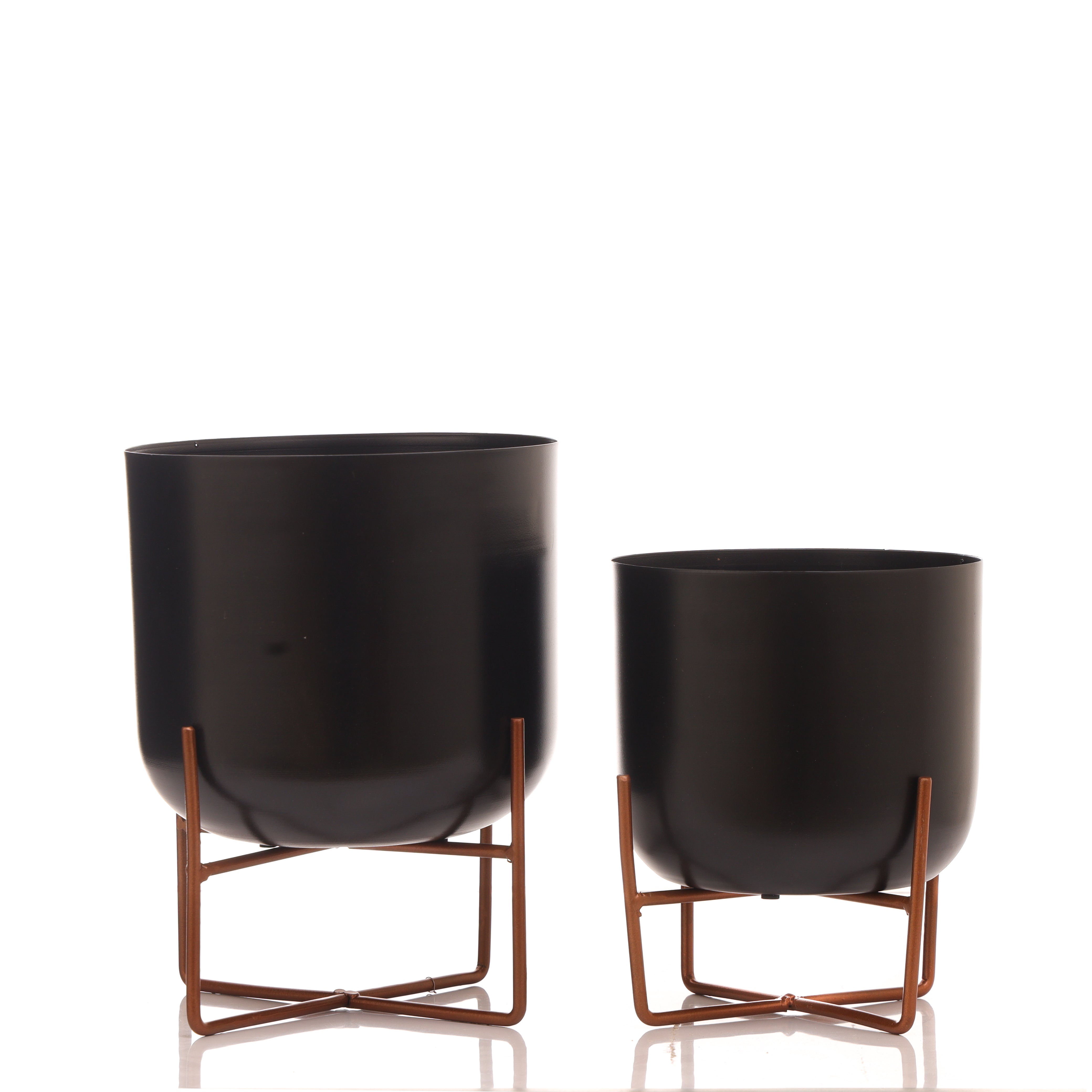 Olive Black Planters (Pack of 2)