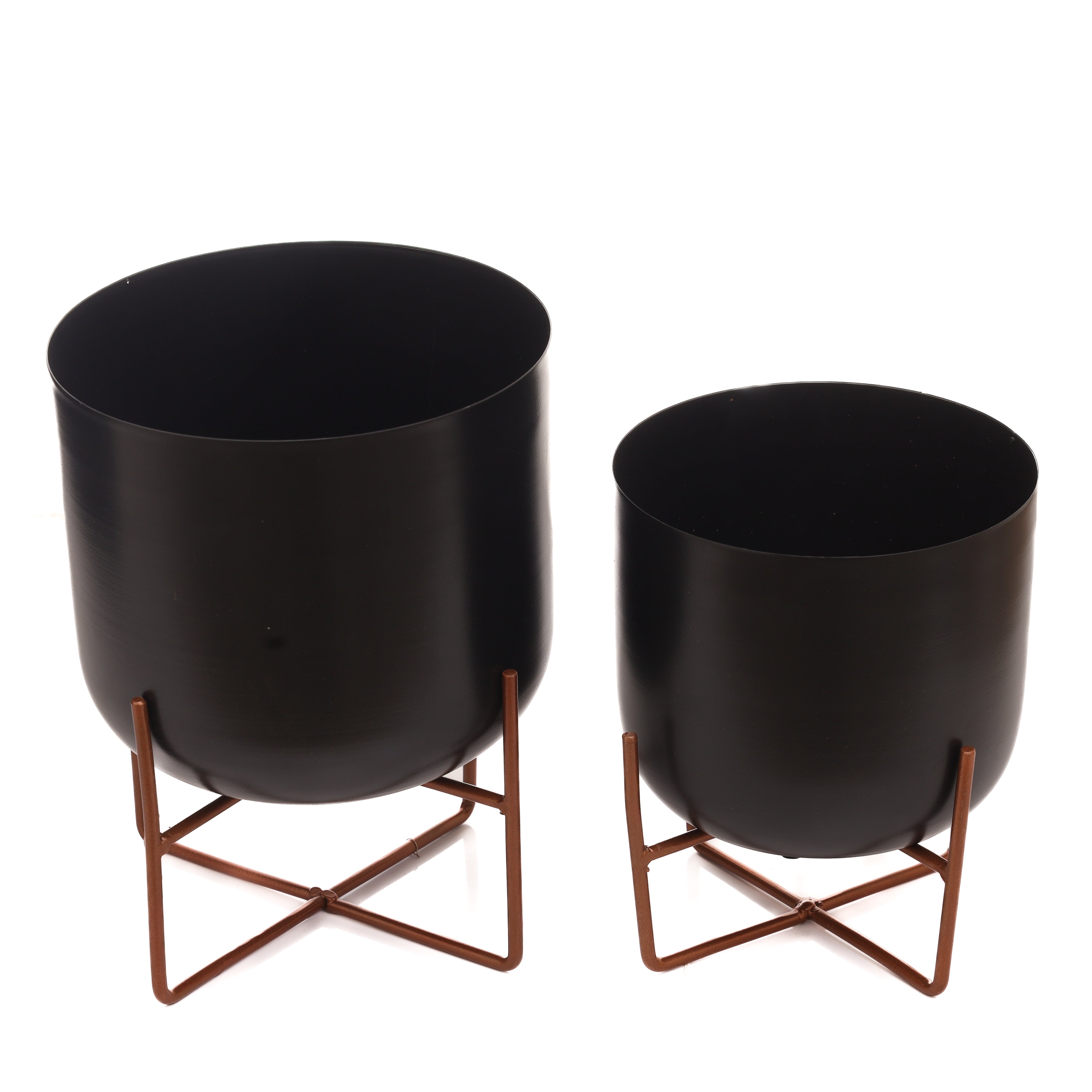 Olive Black Planters (Pack of 2)