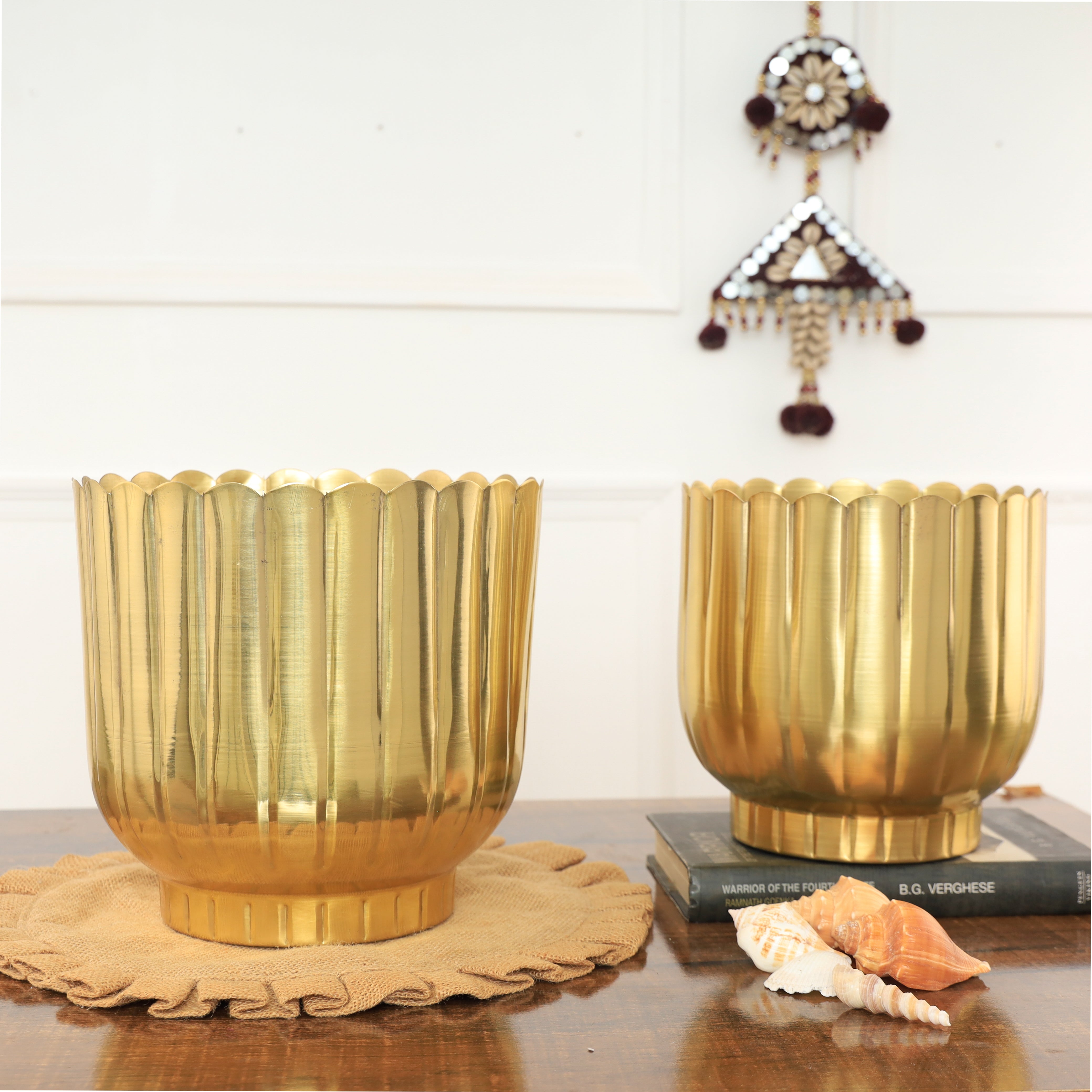Coral Gold Planters