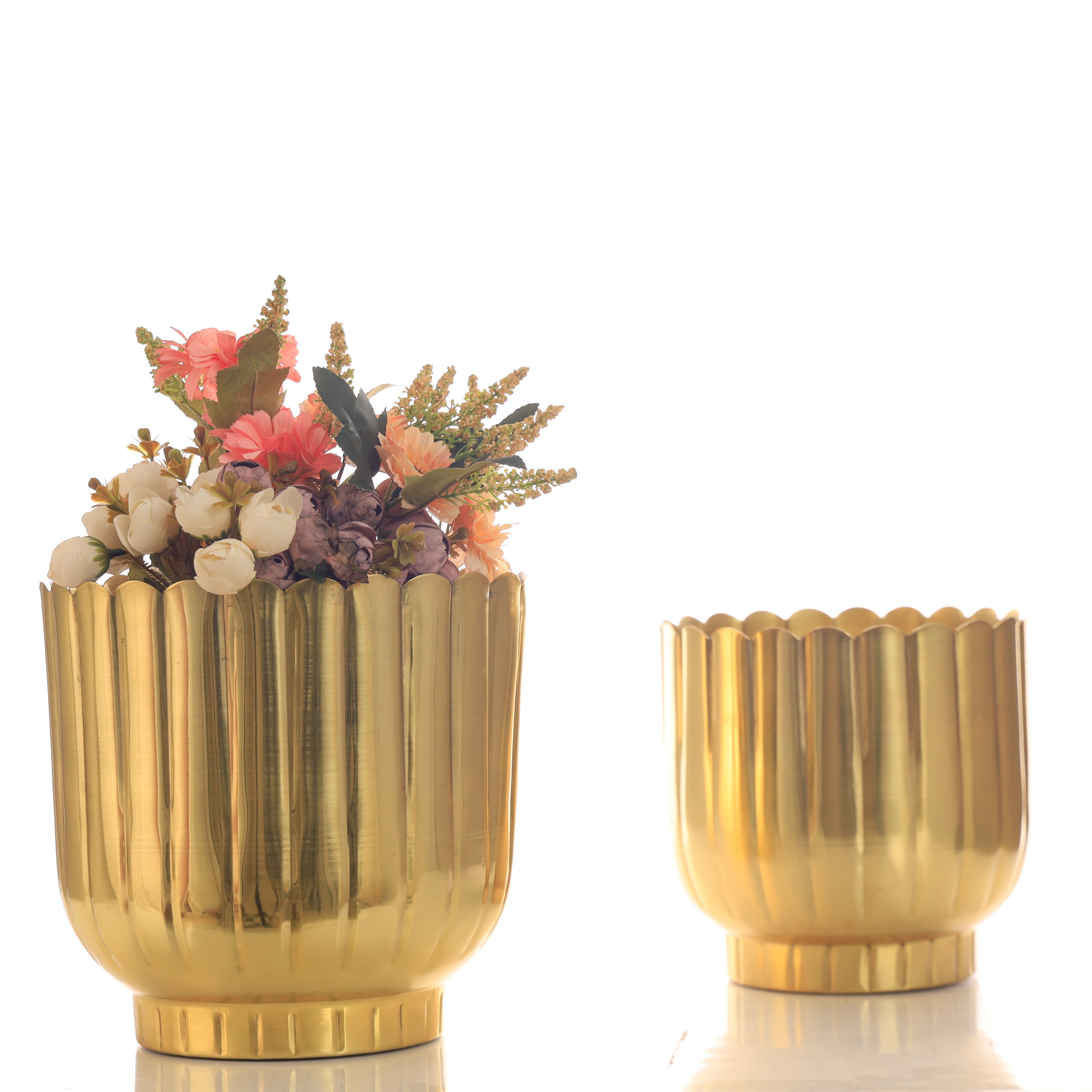 Coral Gold Planters